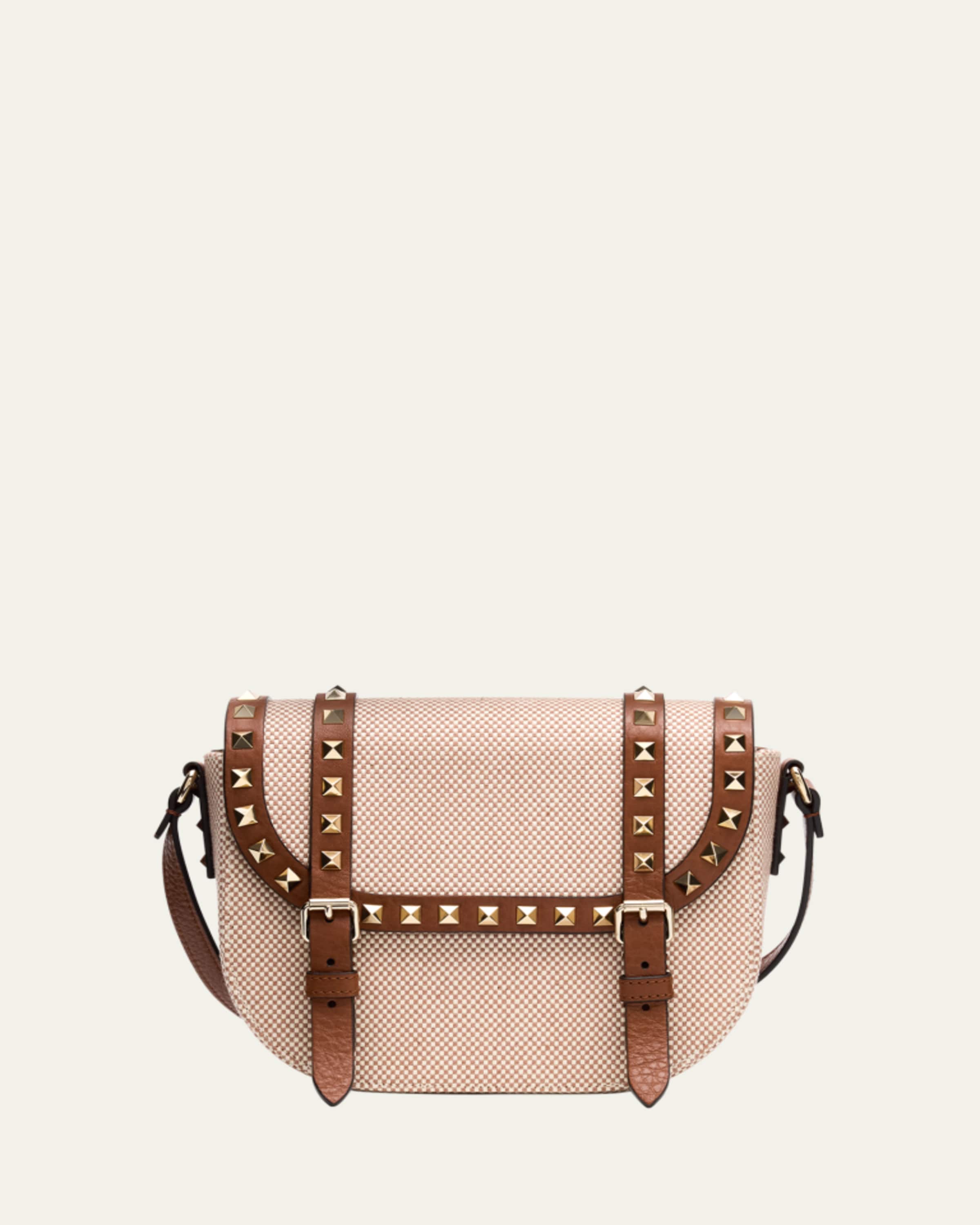 Peggy Clutch Shoulder Bag in Saddle Leather
