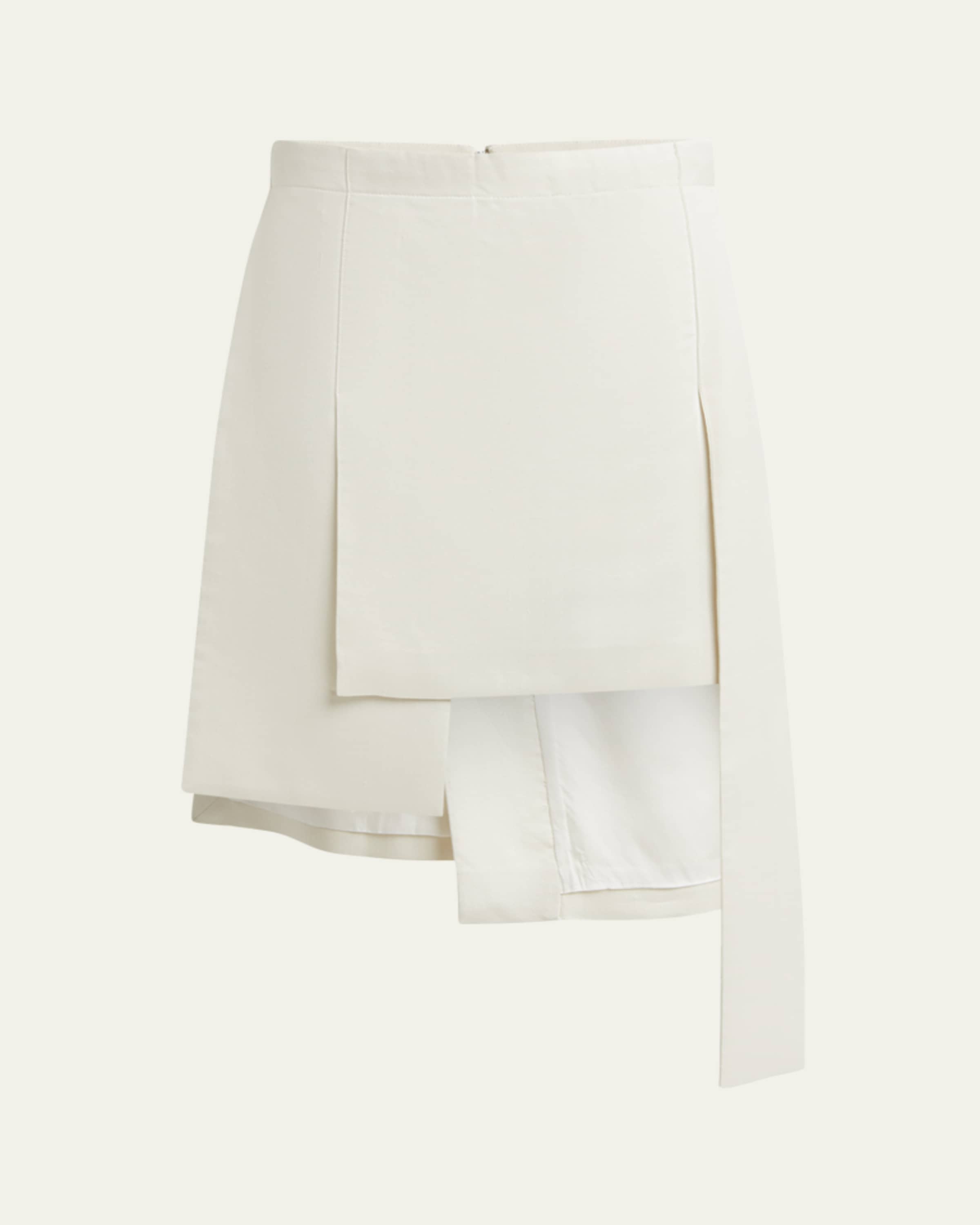 Layered Midi Slip Skirt