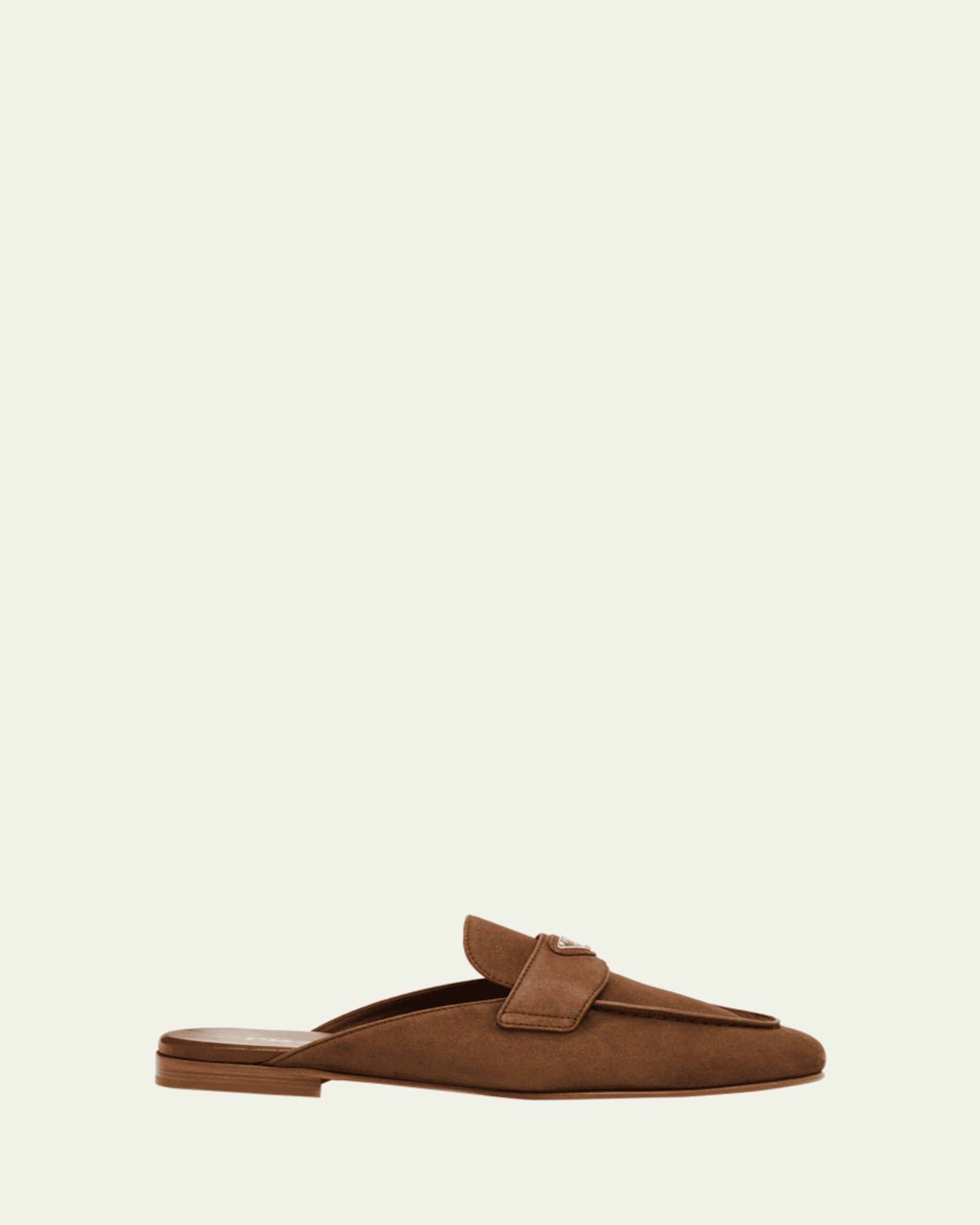 Vitello Leather Logo Mule Loafers