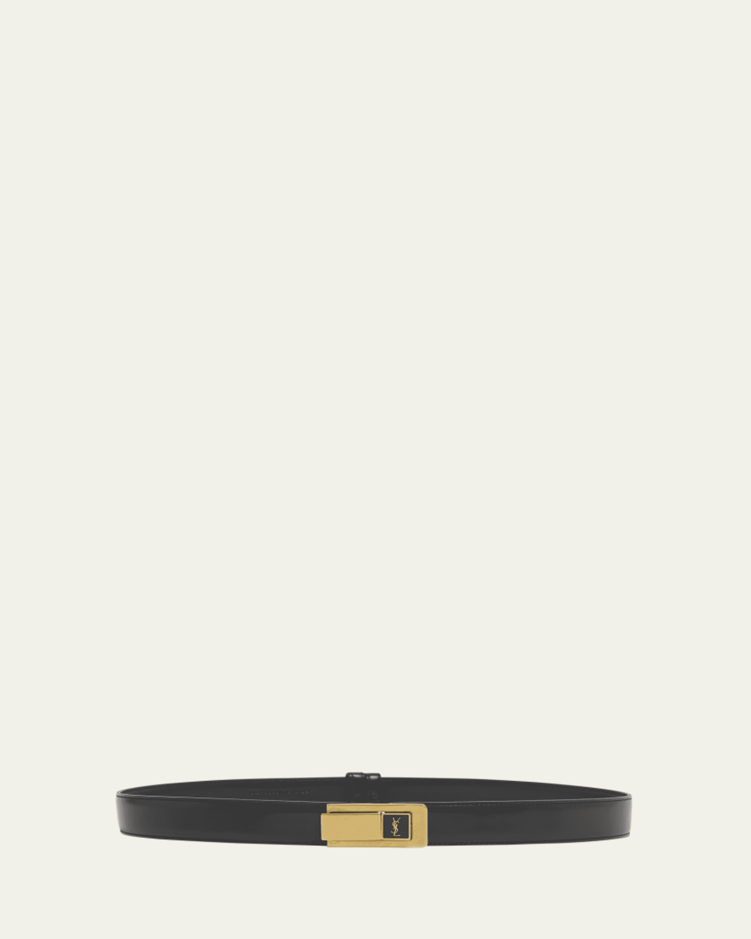 Saint Laurent Minimal Leather Belt - Bergdorf Goodman