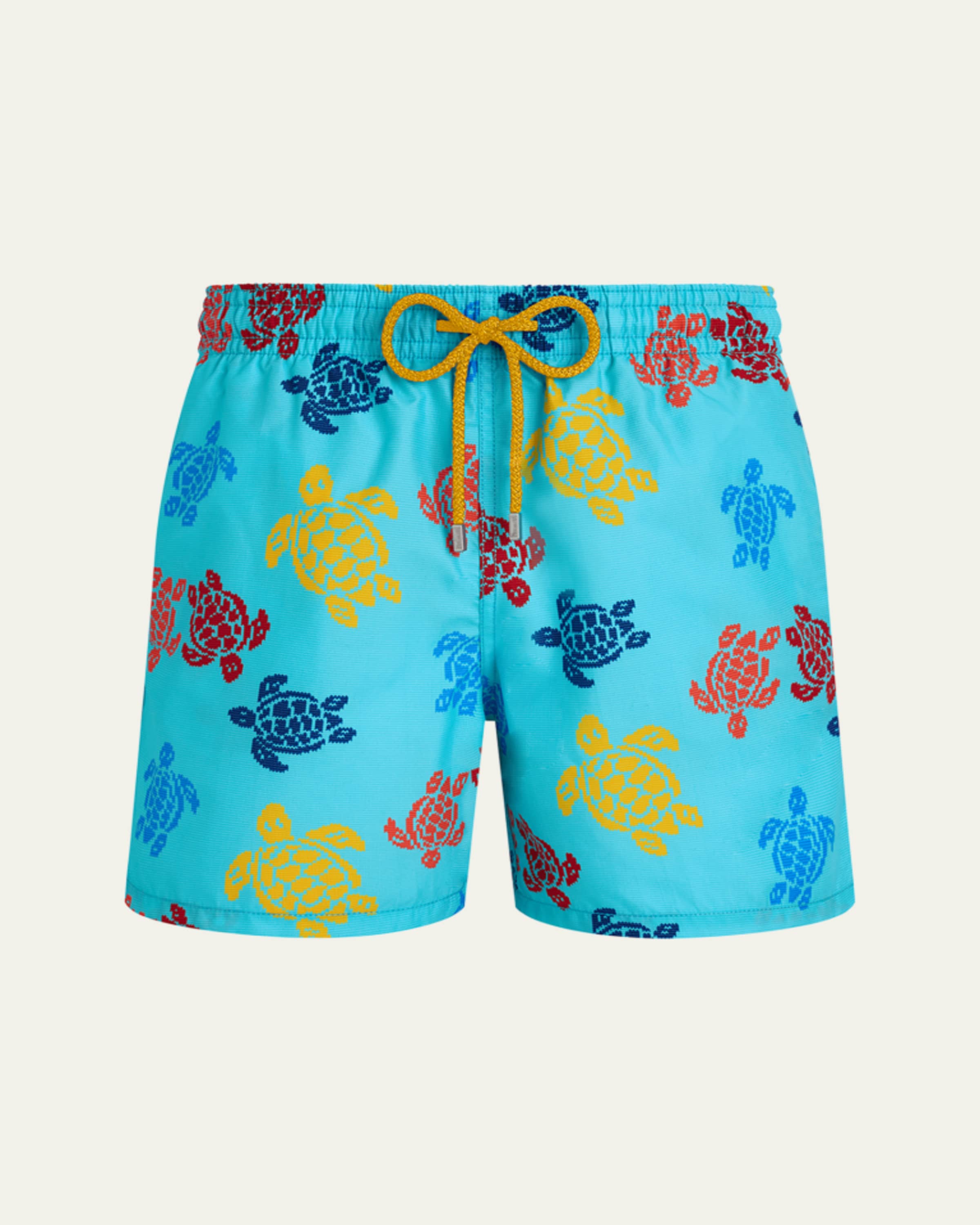 Vilebrequin Men's Requins Shark-Print Swim Shorts - Bergdorf Goodman