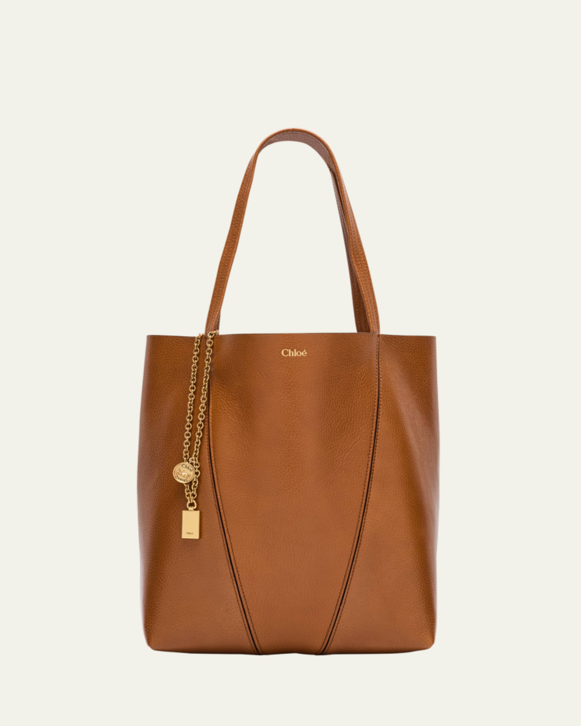 Chloe Spin Medium Tote Bag in Leather - Bergdorf Goodman