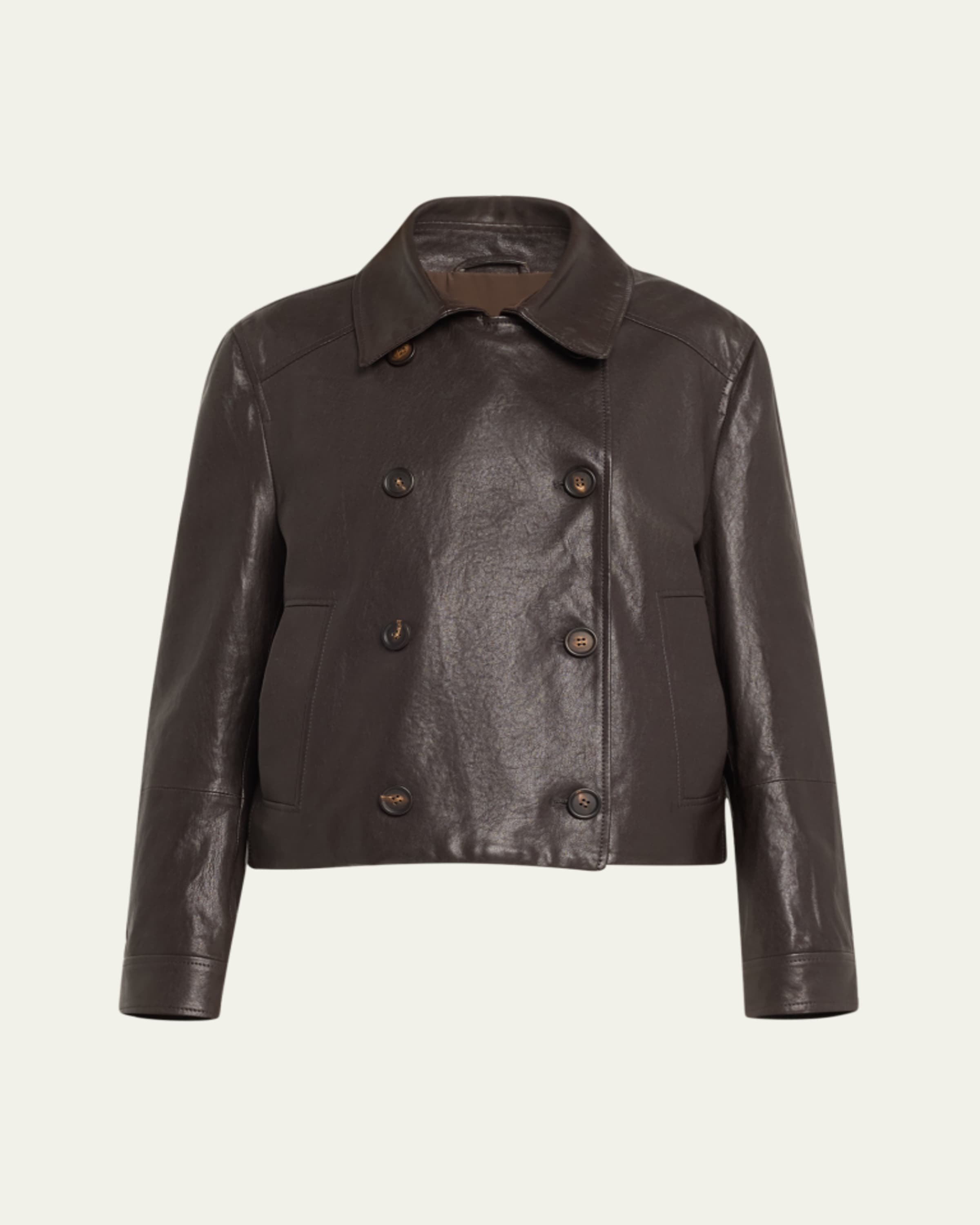 Akris punto Zip-Front Perforated Leather Jacket - Bergdorf Goodman