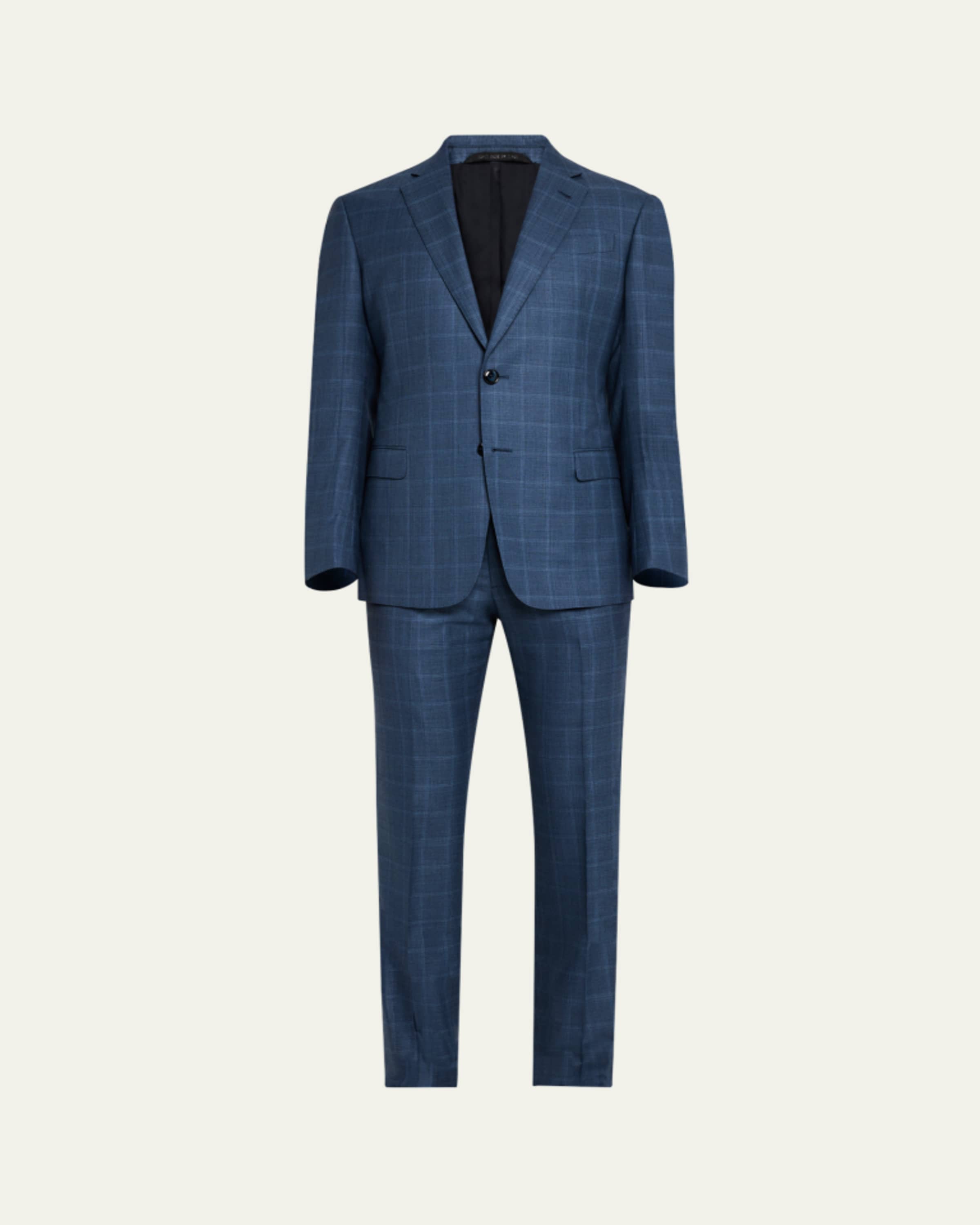 Giorgio Armani Men's Solid Wool Suit - Bergdorf Goodman