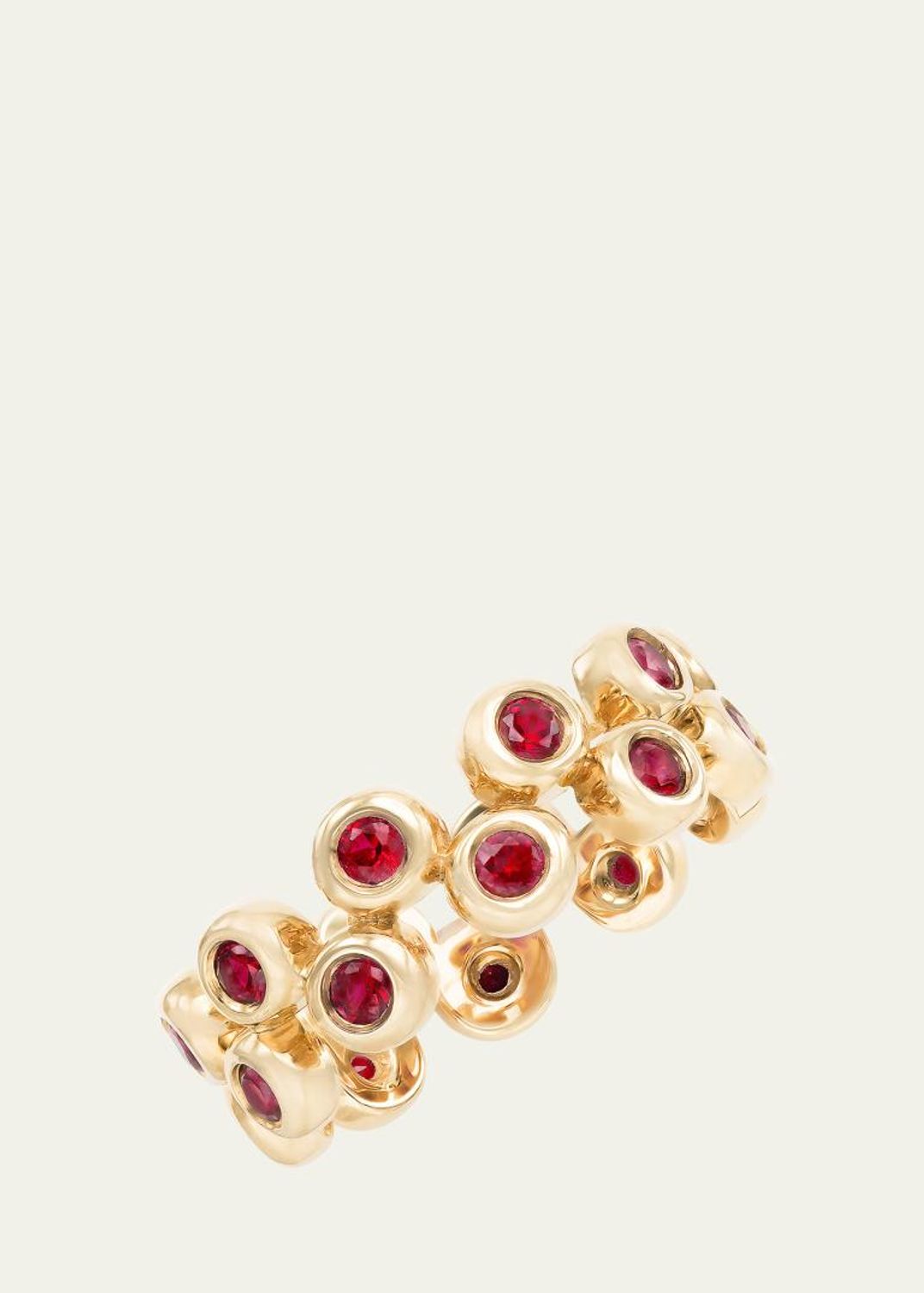 Audrey C. Jewels 14K Yellow Gold Floating Ring Set with Blue Topaz ...