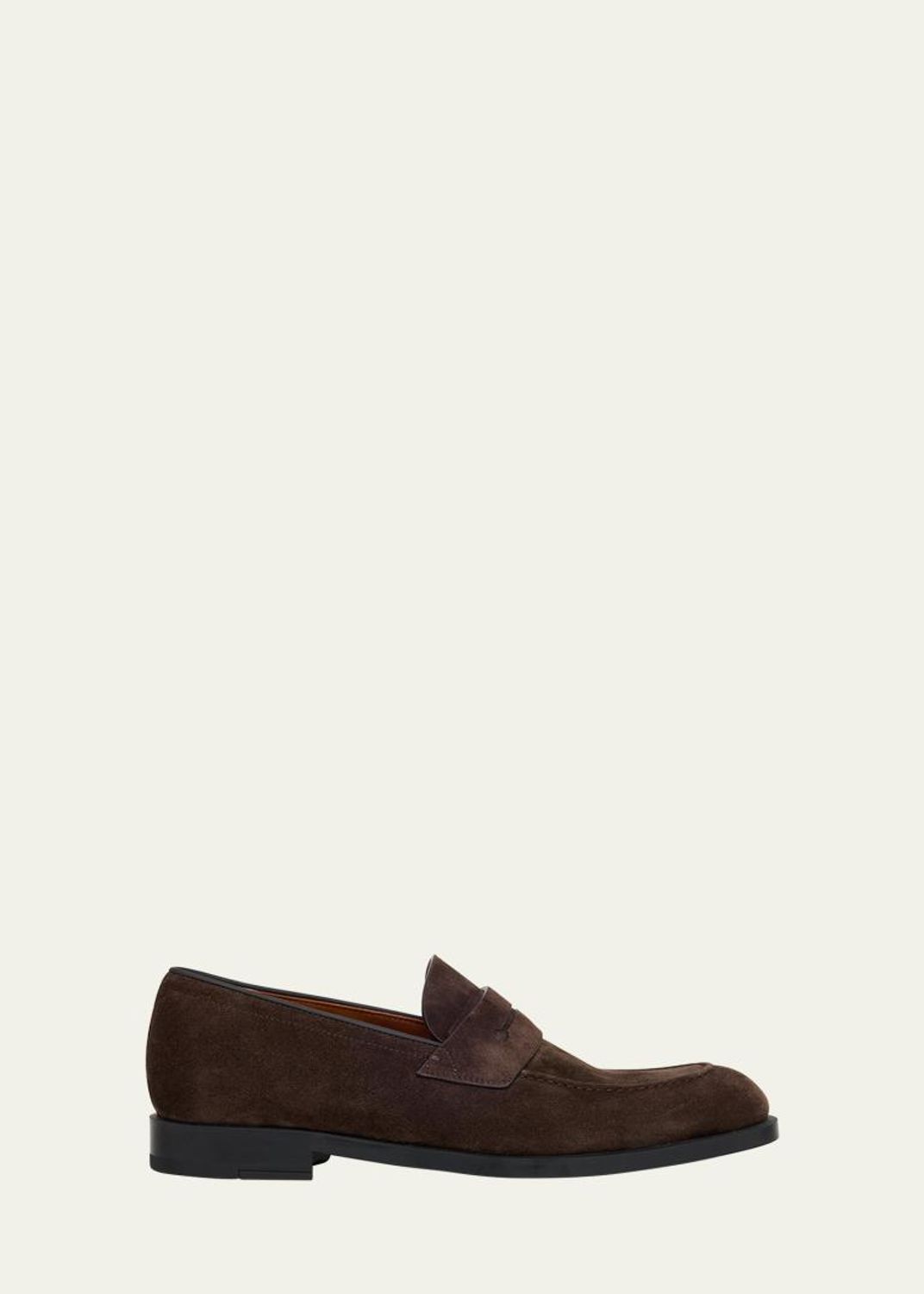 Ermenegildo Zegna Chestnut Leather Penny Loafers Ermenegildo Zegna venetian Size 41.5 Brown Leather Slip On  main image 2