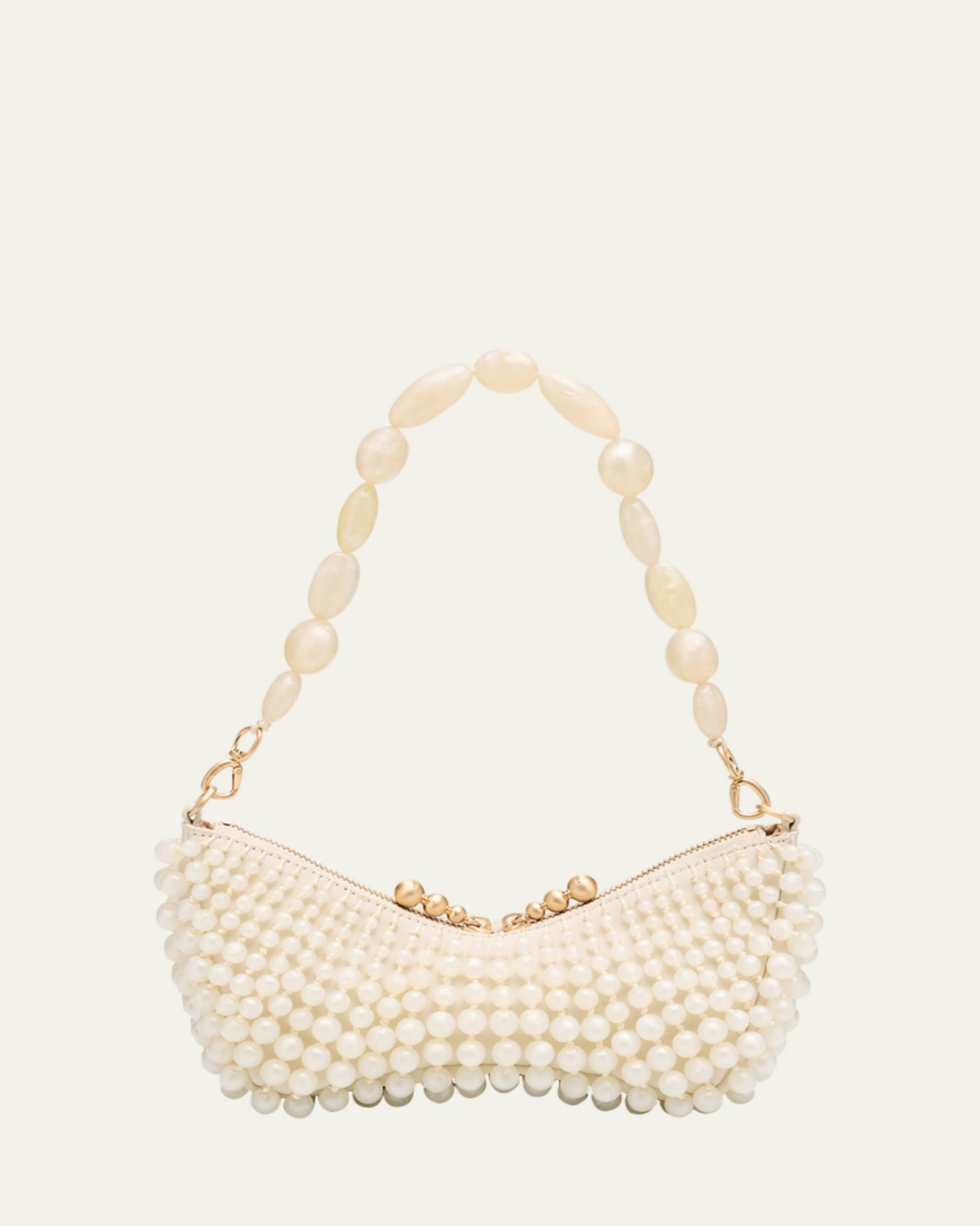 Cult Gaia Natasha Zip Suede & Leather Shoulder Bag - Bergdorf Goodman