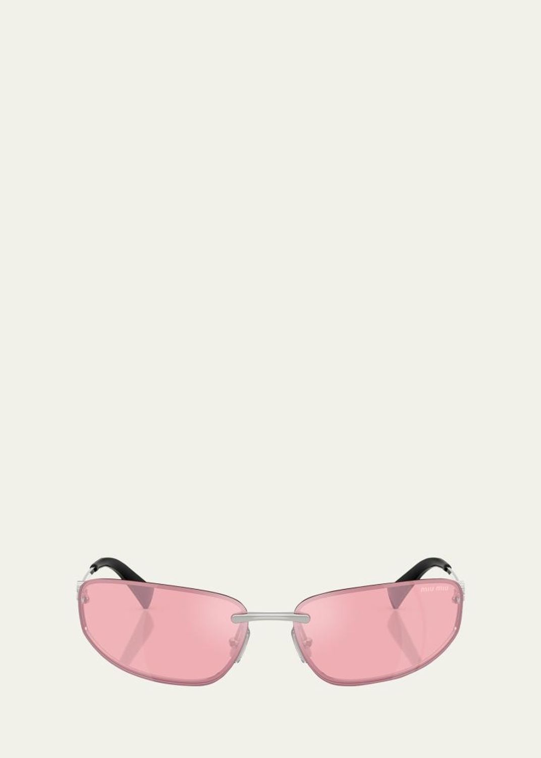 (NWOT) Miu Miu Pink and Grey Gradient Aviator Sunglasses Miu Miu - MU 52WS Sunglasses | Specs Collective main image 4