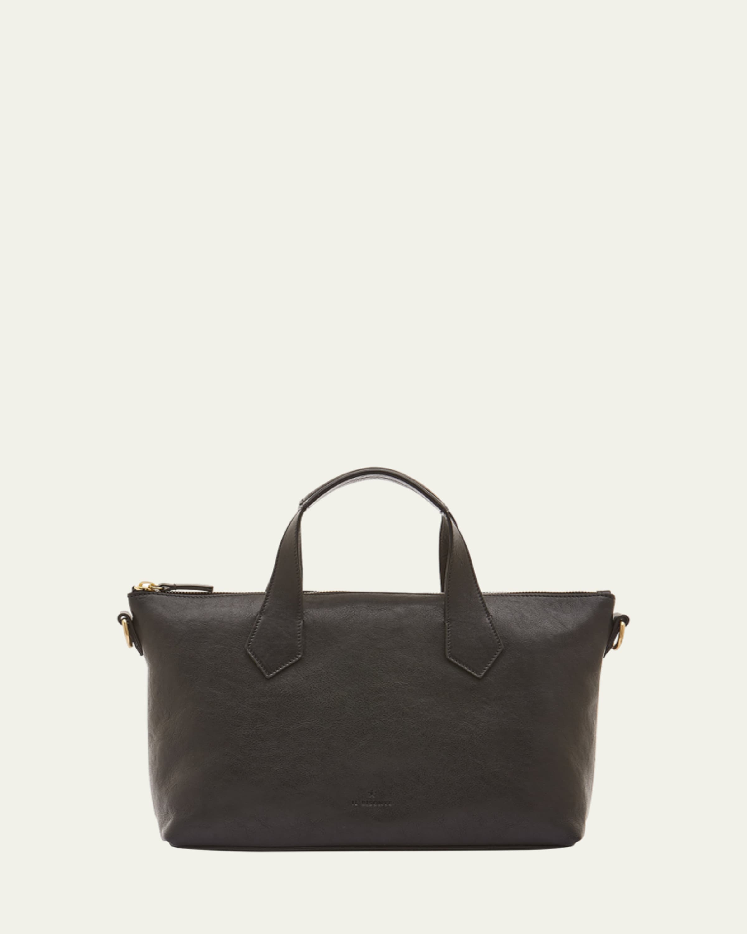 Nina Pleated Leather Tote Bag
