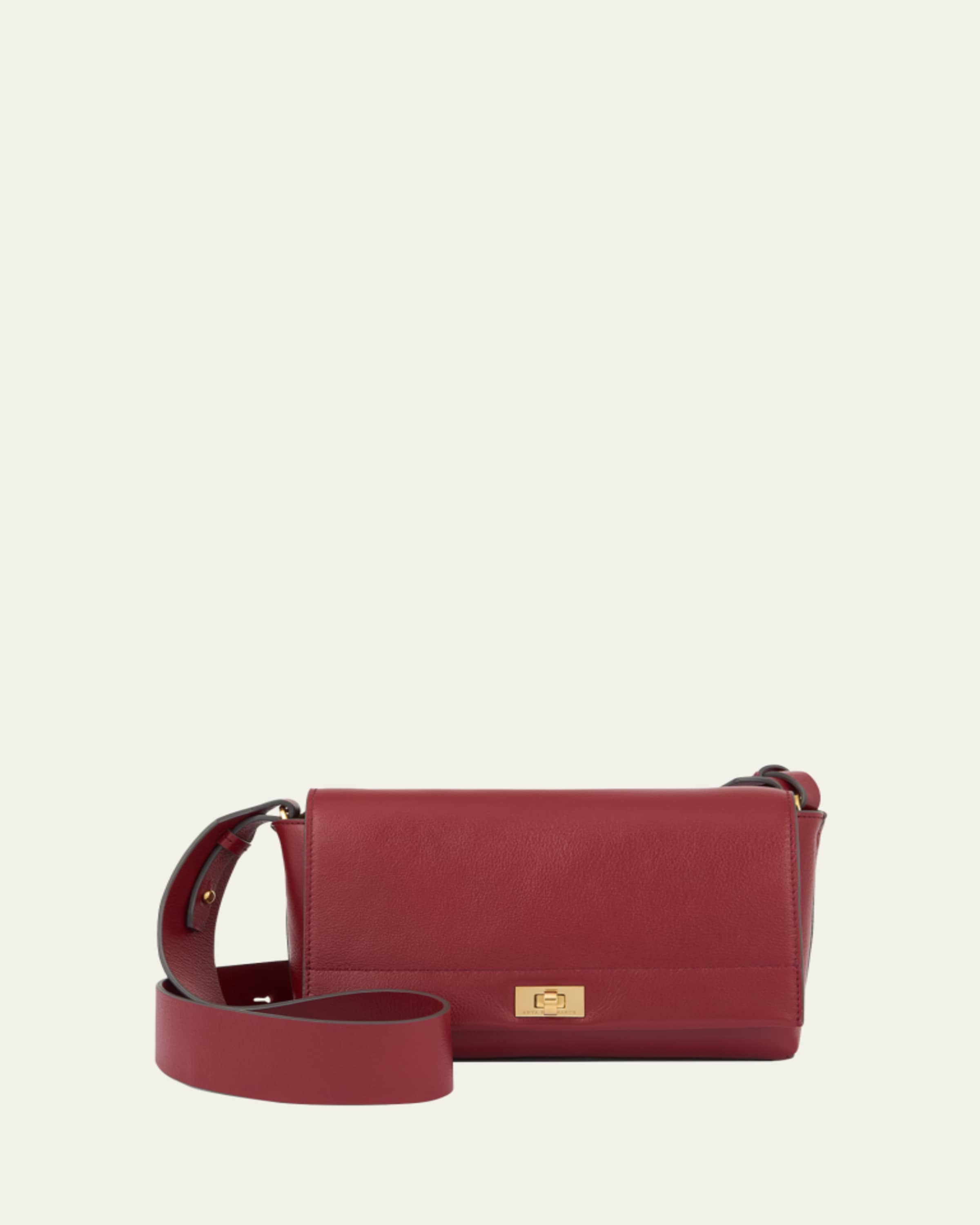Anya Hindmarch Mortimer Zebra-Print Calf Hair Crossbody Bag