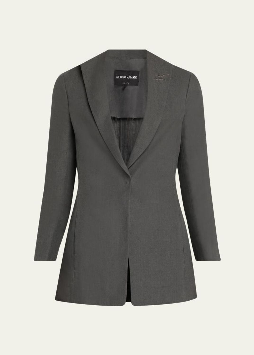 Giorgio Armani Virgin Wool Single-Breasted Blazer - Bergdorf Goodman