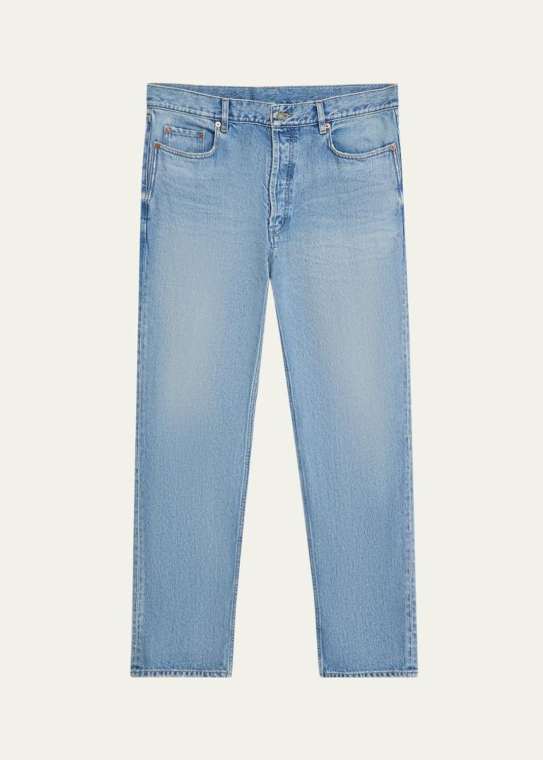 Saint Laurent Men's High Rise Straight-Leg Jeans - Bergdorf Goodman