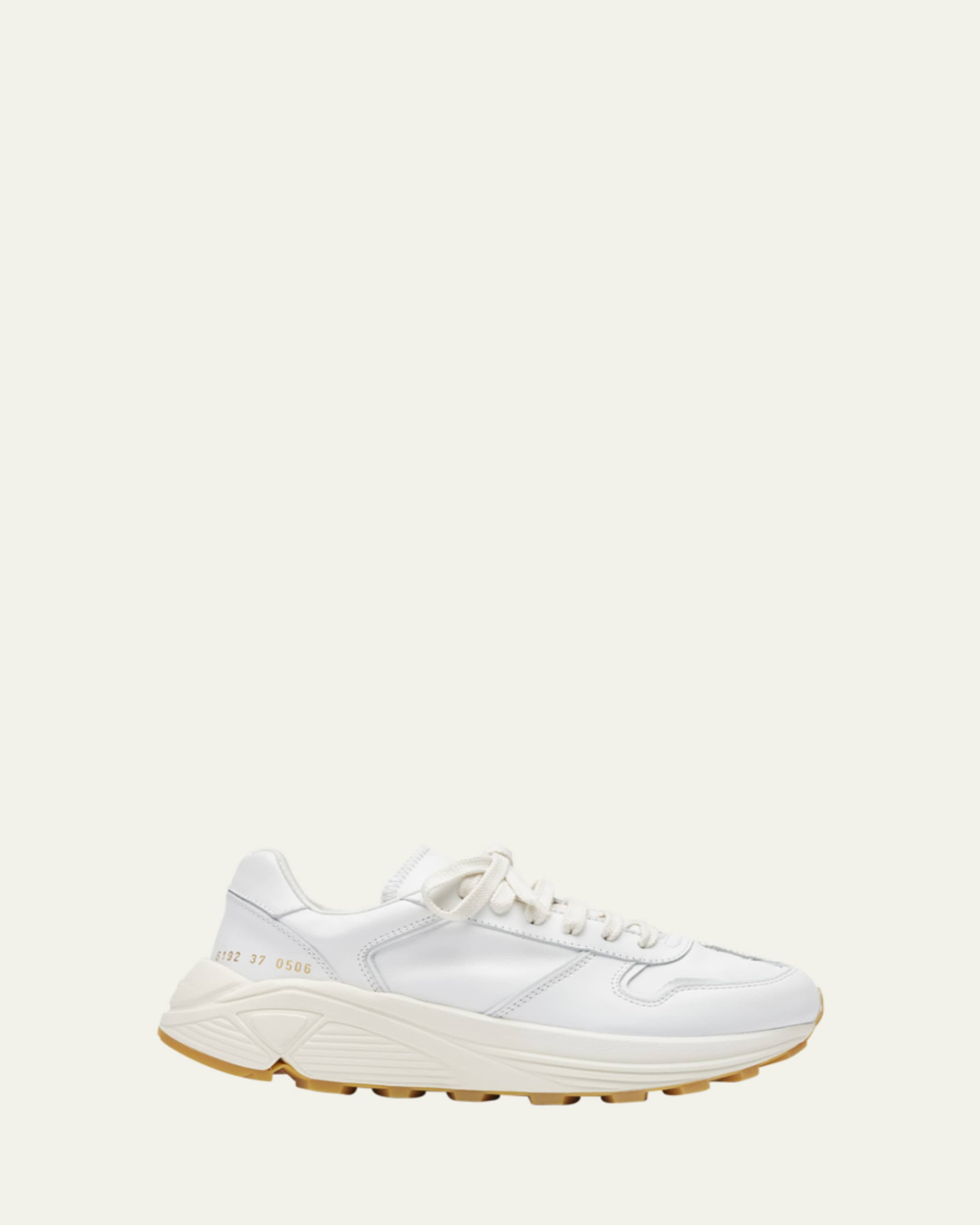 Retro Leather Low-Top Sneakers