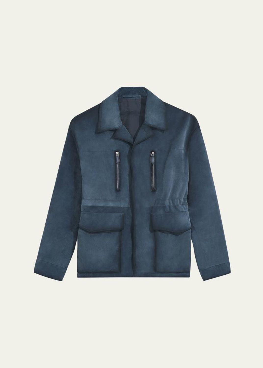 Berluti Men's Full-Zip Leather Jacket - Bergdorf Goodman