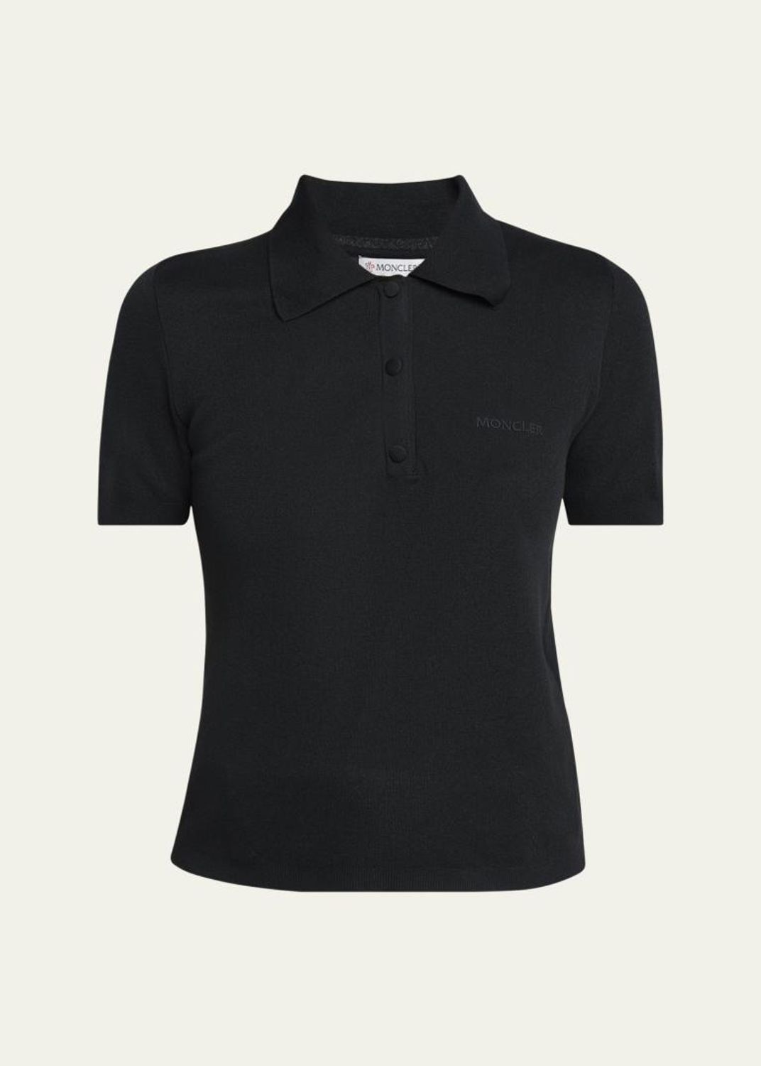 Prada Fitted Rib Knit Polo - Bergdorf Goodman