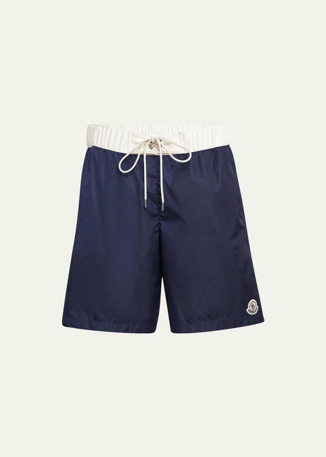 Moncler Men's Nylon Contrast-Band Swim Shorts - Bergdorf Goodman