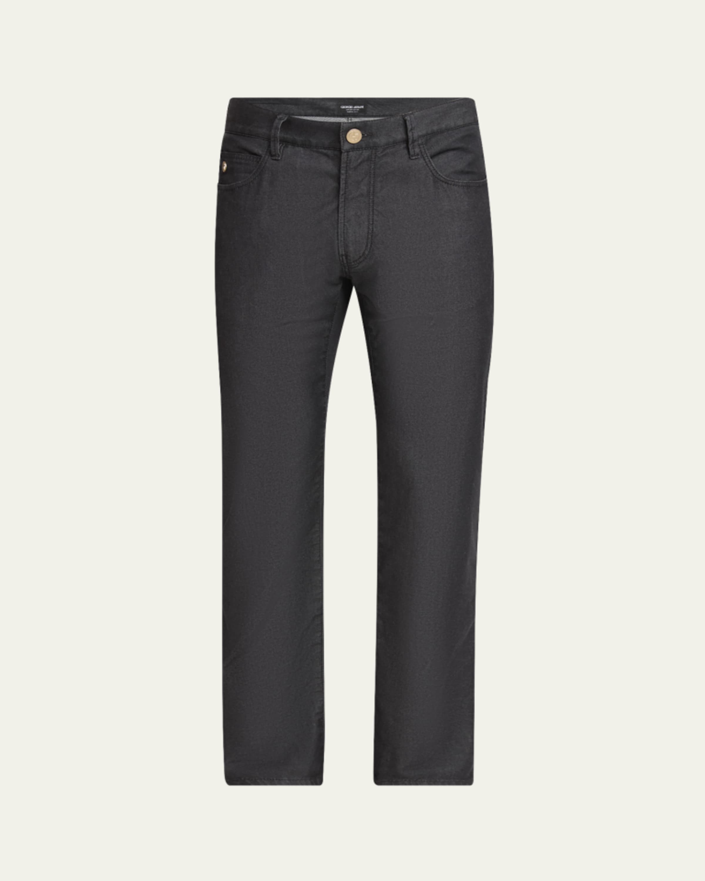 Giorgio Armani Men's Loose-Fit Seersucker Pants - Bergdorf Goodman