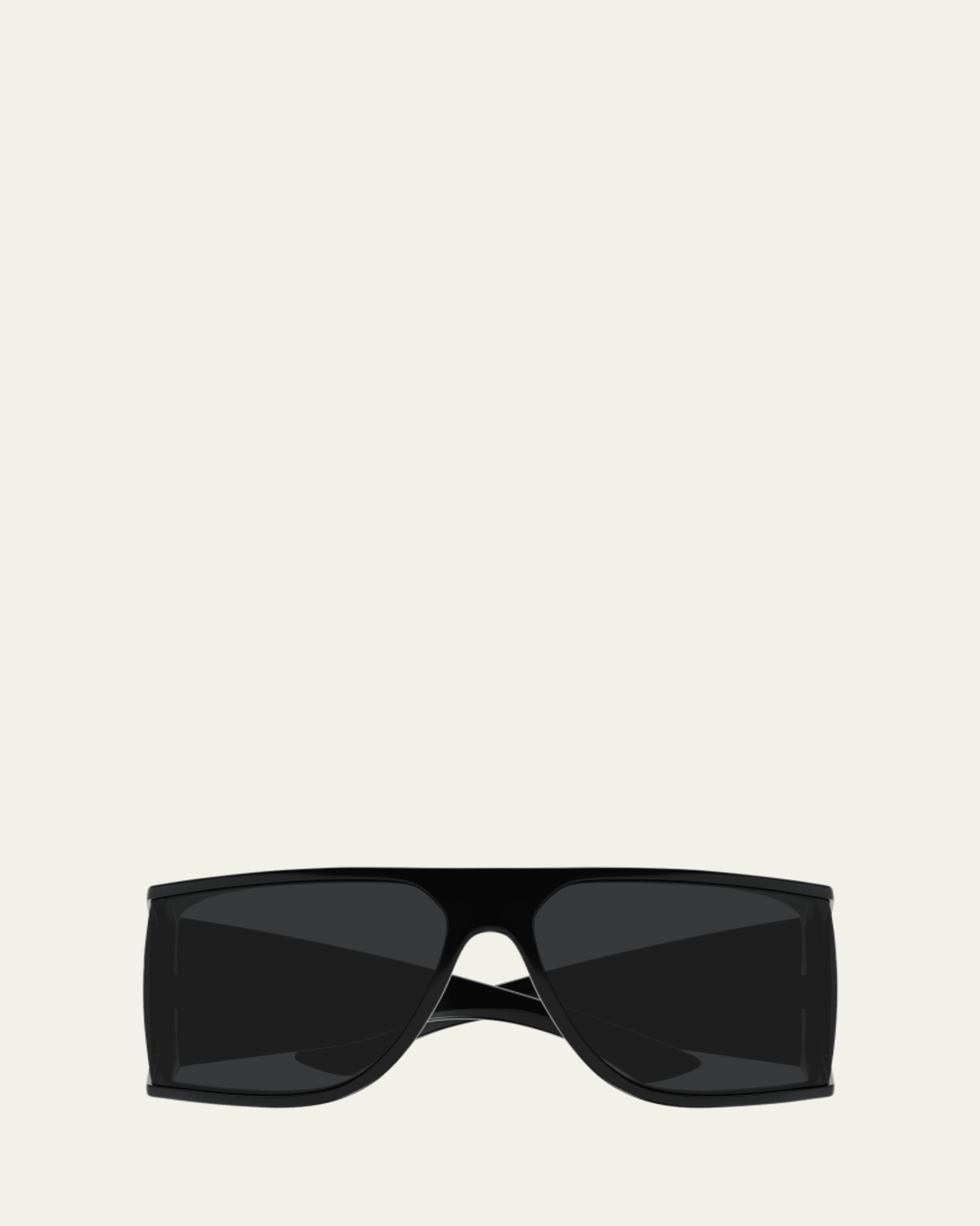 Saint Laurent 57mm Acetate Semi-Shield Sunglasses - Bergdorf Goodman