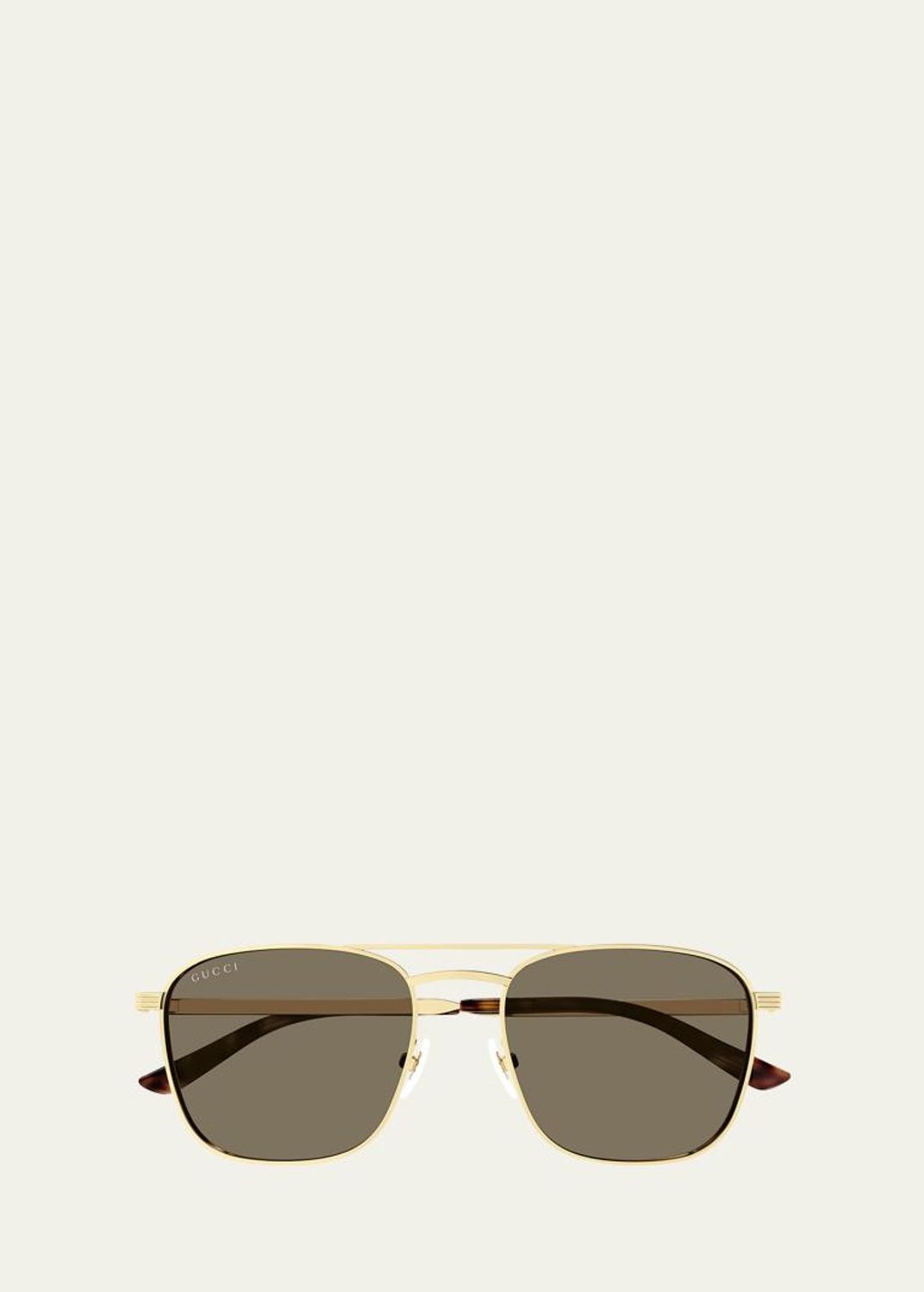 Gucci Sunglasses Men\'s #265738G29B Gucci GG2073S Navigator Frame Sunglasses - Gold / Havana  main image 3