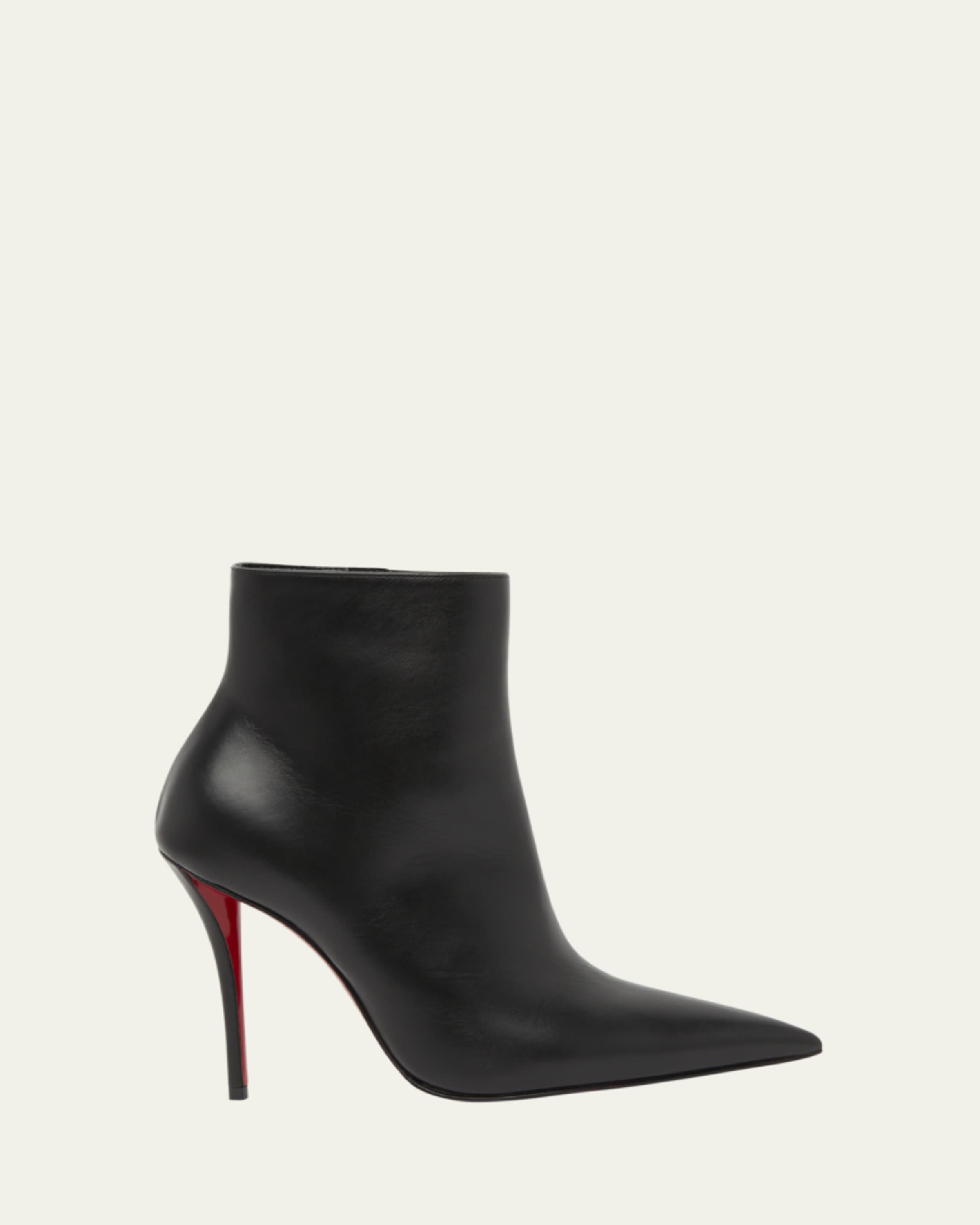 Christian Louboutin 80mm Miss Z Suede Booties - Bergdorf Goodman