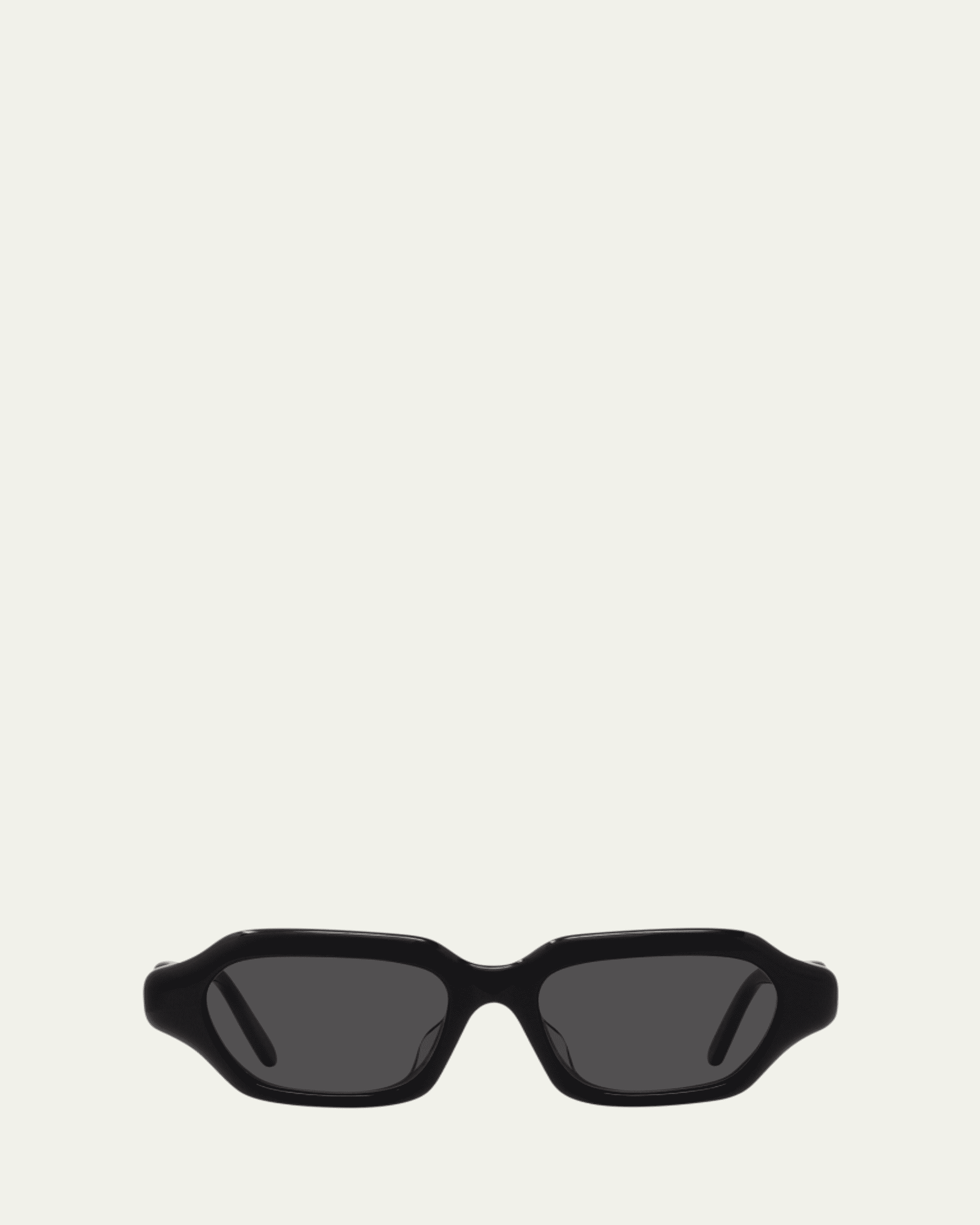 Loewe Anagram Beveled Acetate Rectangle Sunglasses - Bergdorf Goodman