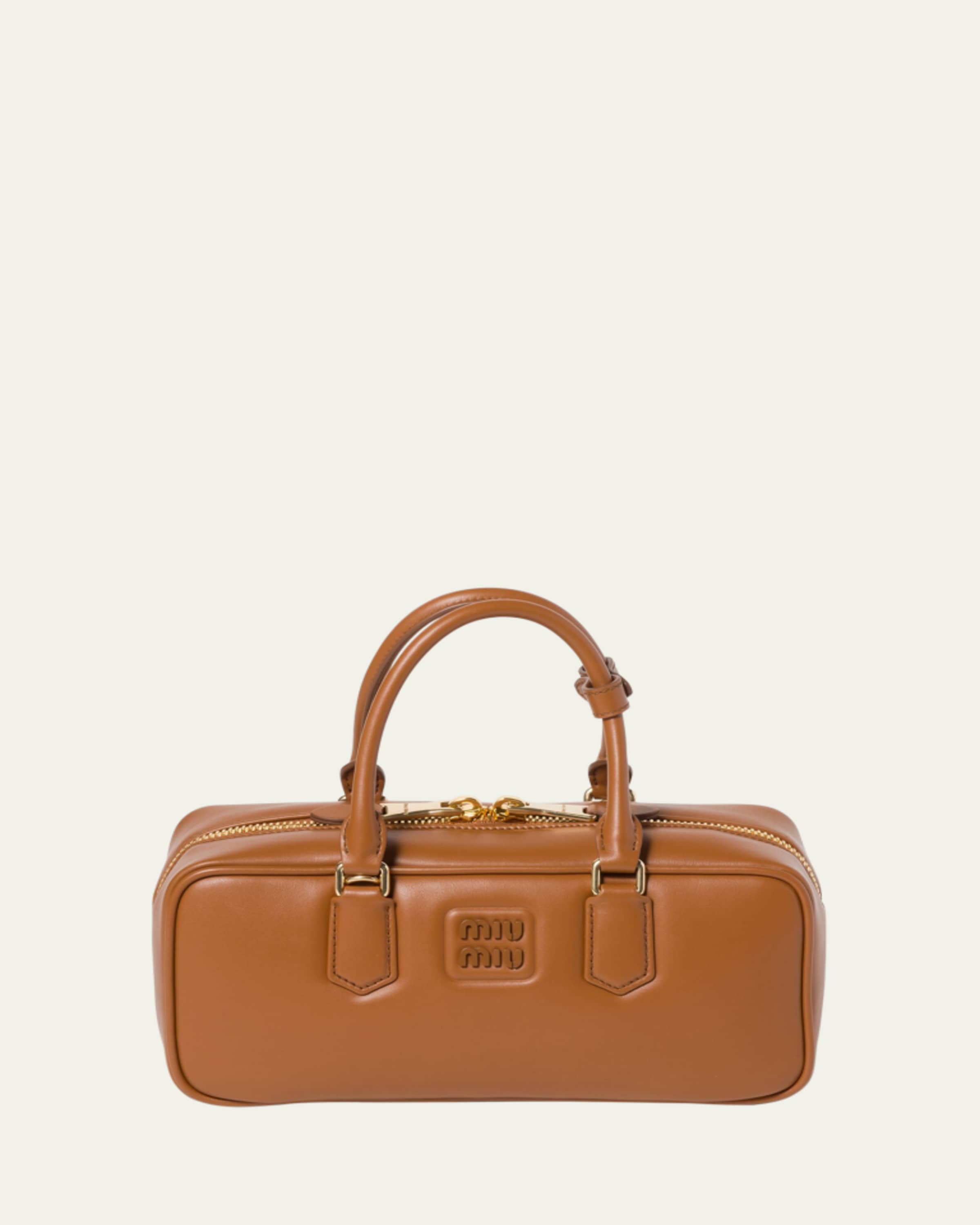 Arcadie Calf Leather Top-Handle Bag