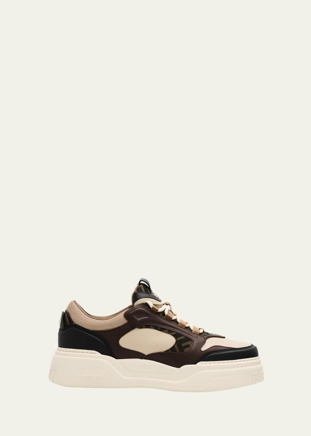 Fendi Men's Force Denim Chunky Low-Top Sneakers - Bergdorf Goodman