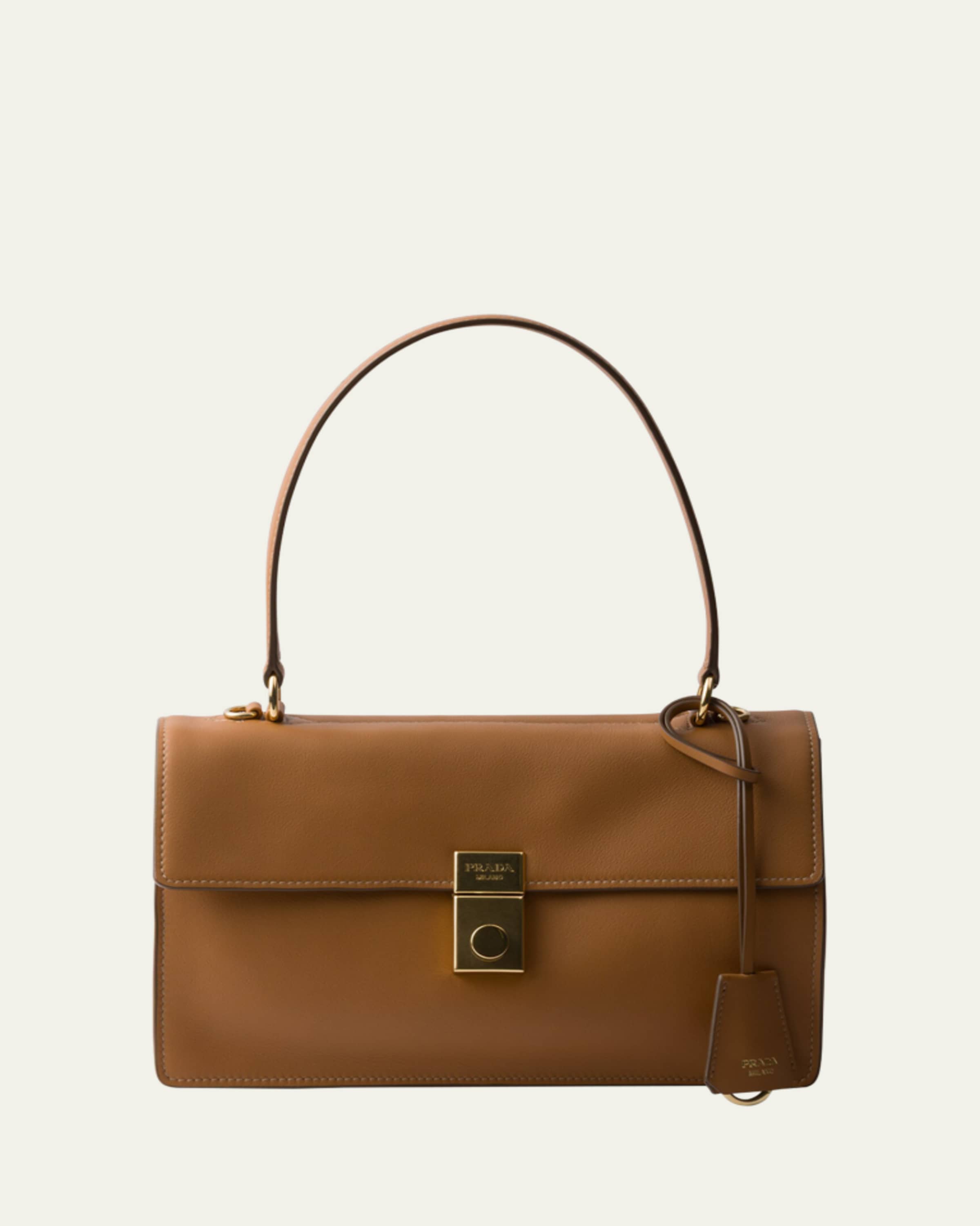 PRADA37ハーフ Prada Sound Medium Soft Leather Top-Handle Bag - Bergdorf Goodman