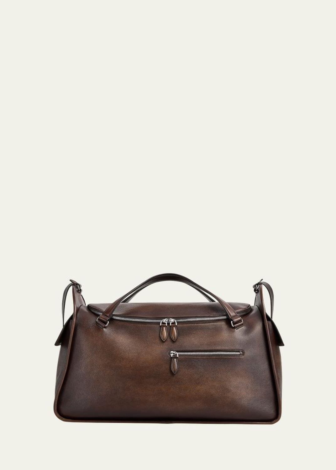Berluti Men's Jour Off Leather Travel Bag, L - Bergdorf Goodman