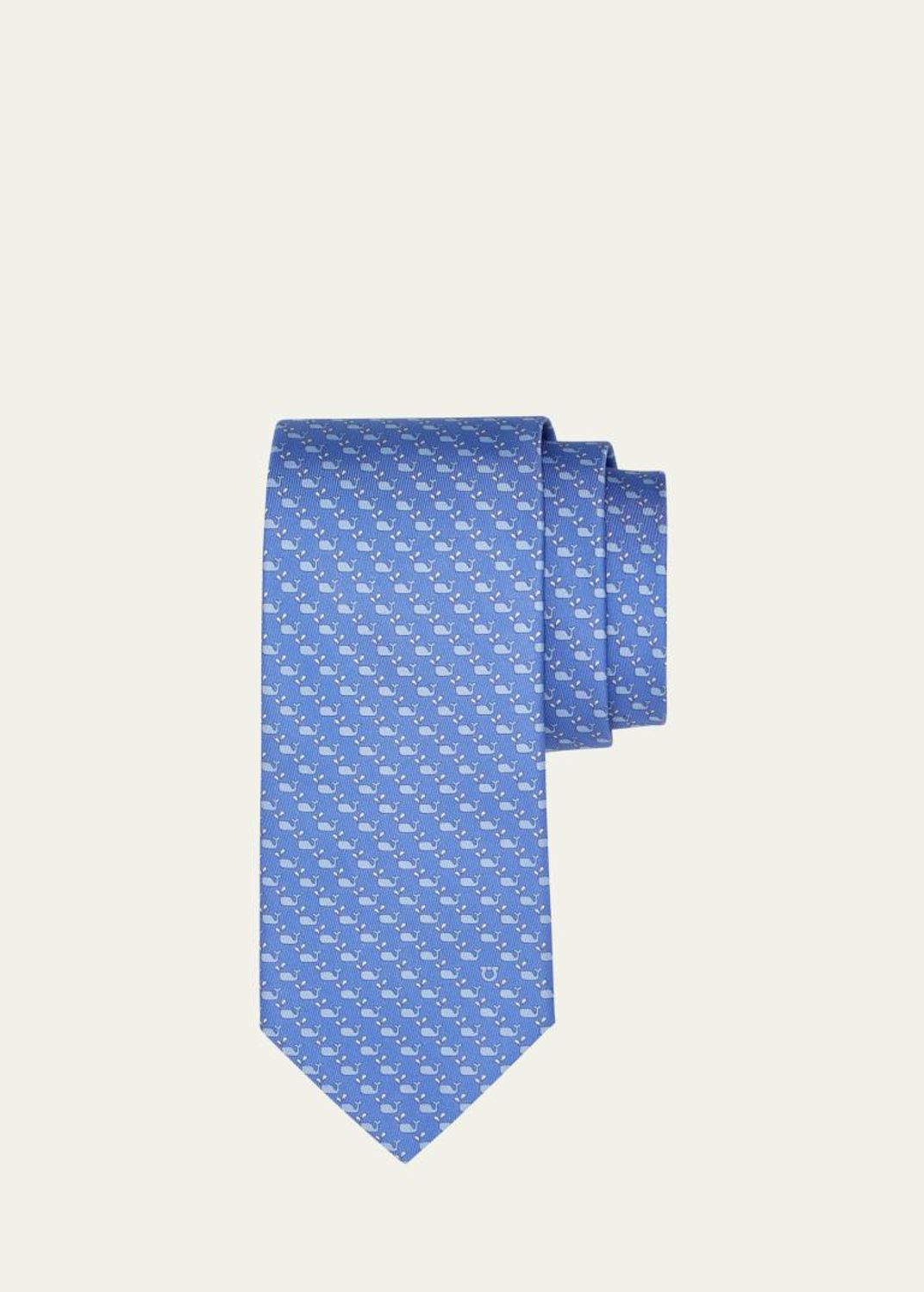 tetu0722さま専用になります〜Ferragamo ケーブル編み Ferragamo Men's Mini Whale-Print Tie - Bergdorf Goodman