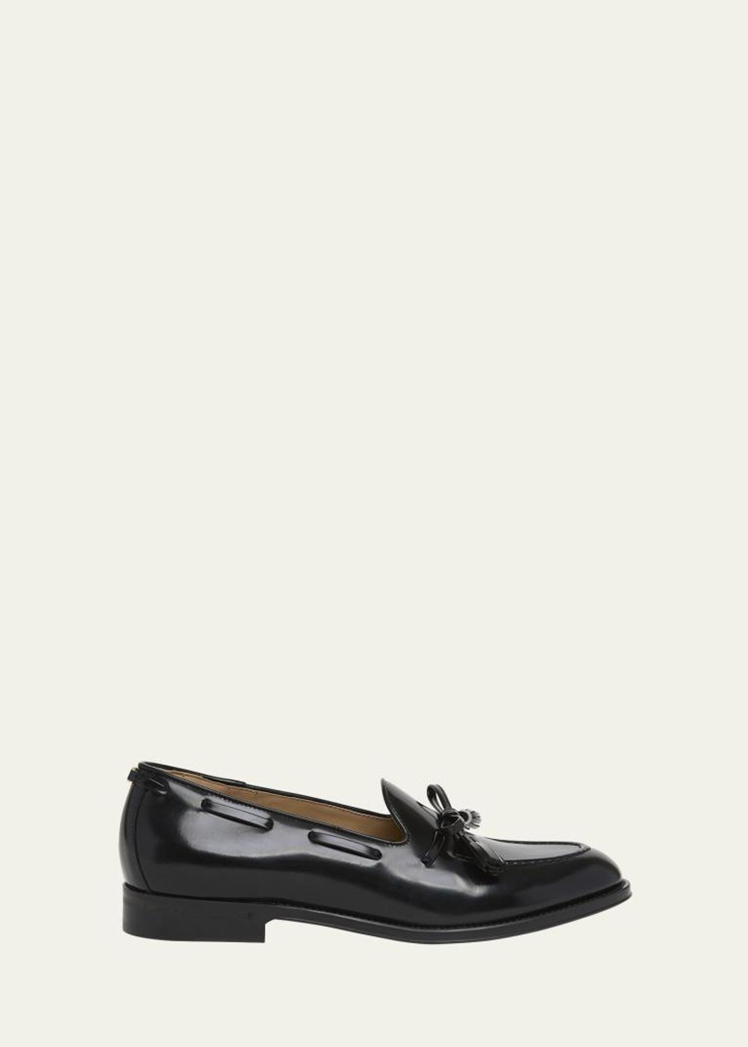 Valentino Garavani Men's Leather VLogo Chain Bit Loafers