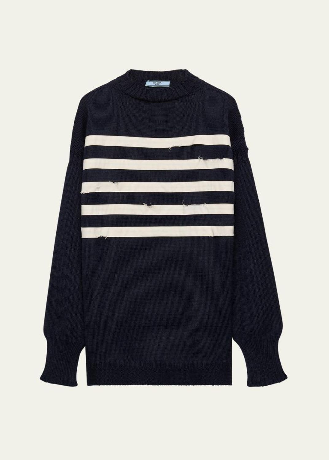 Prada Boat Neck Knit Balloon Sweater - Bergdorf Goodman