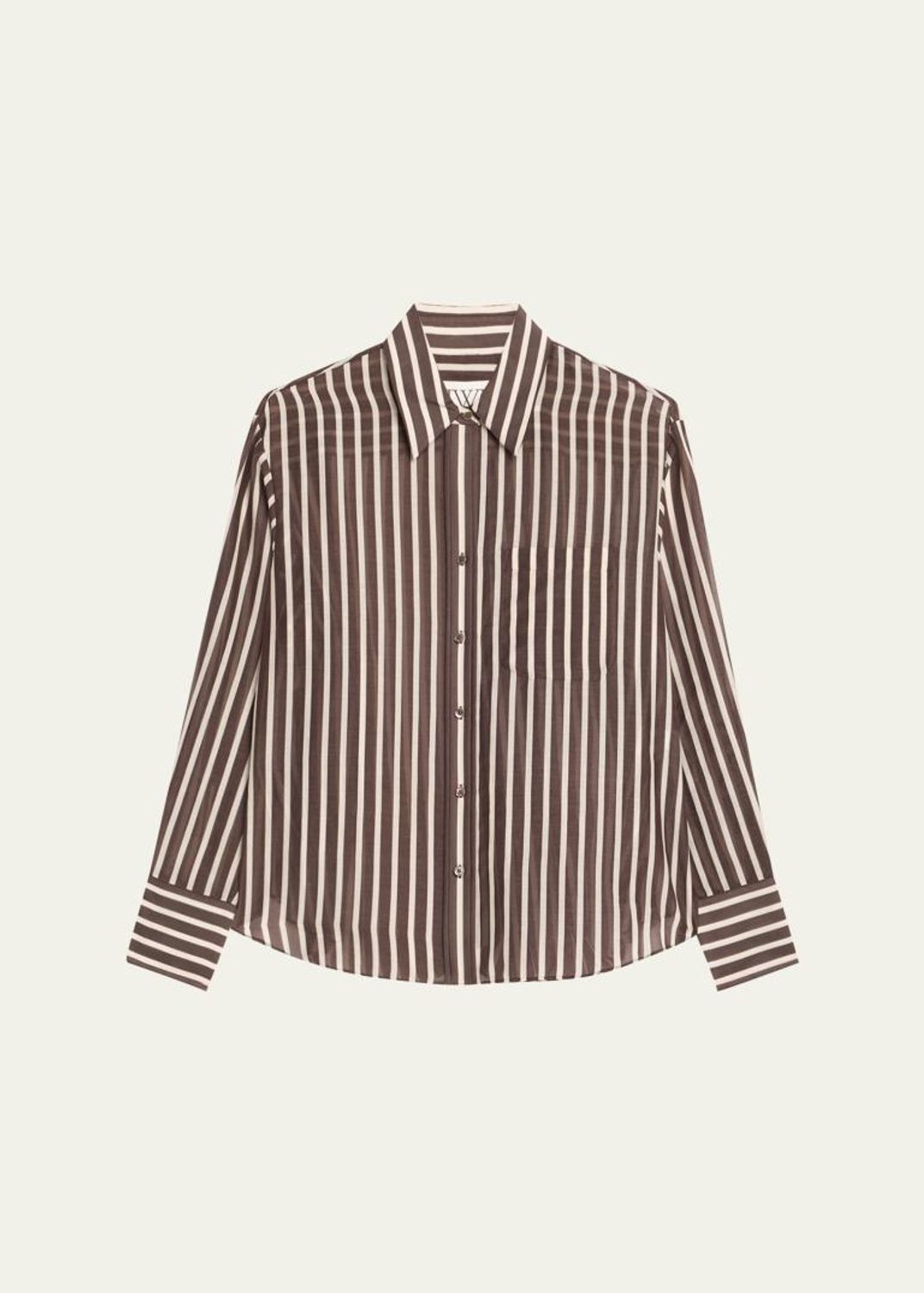 TWP Close Call Pleated Cotton Shirt - Bergdorf Goodman