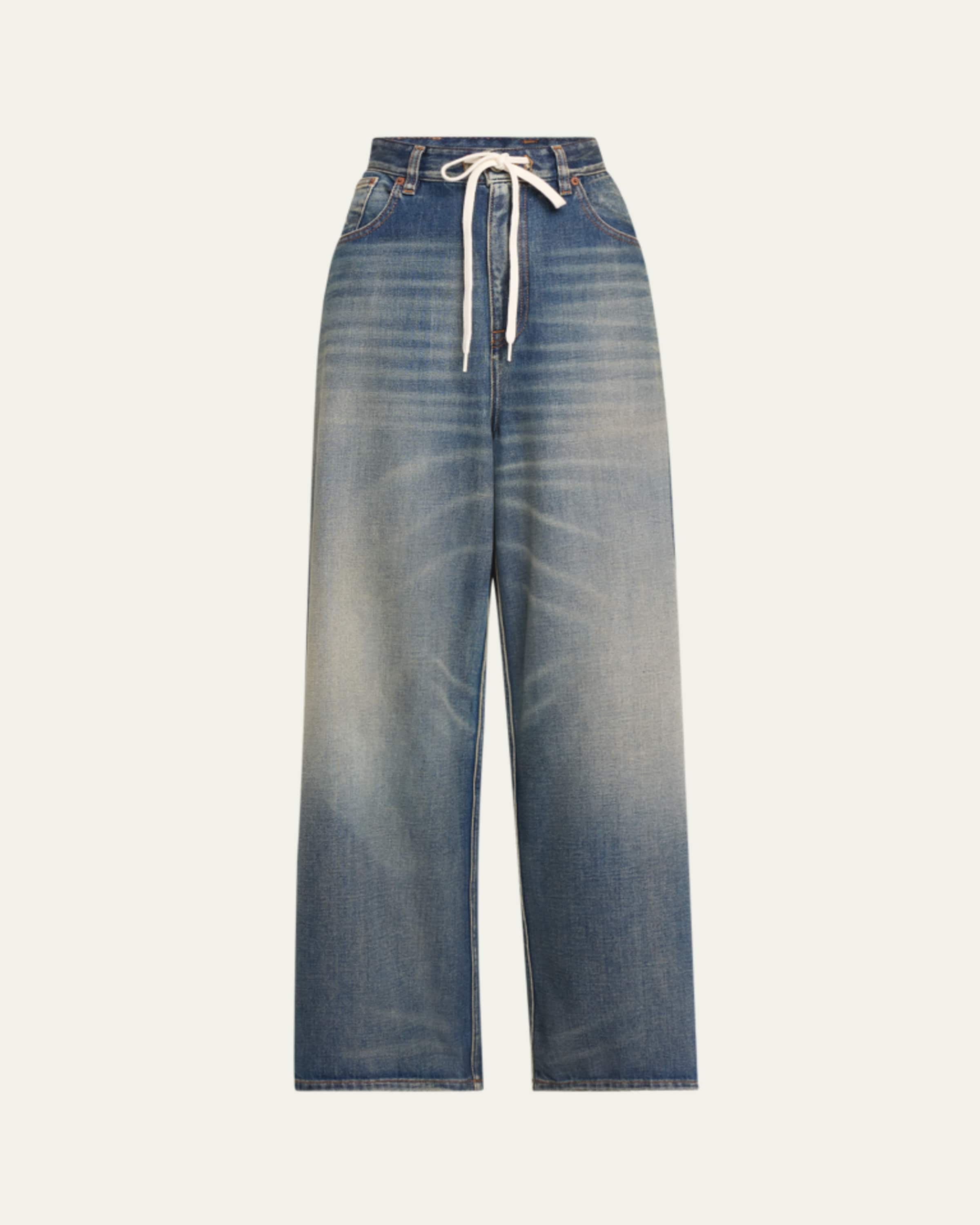MM6 Maison Margiela Deconstructed 5-Pocket Jeans - Bergdorf Goodman