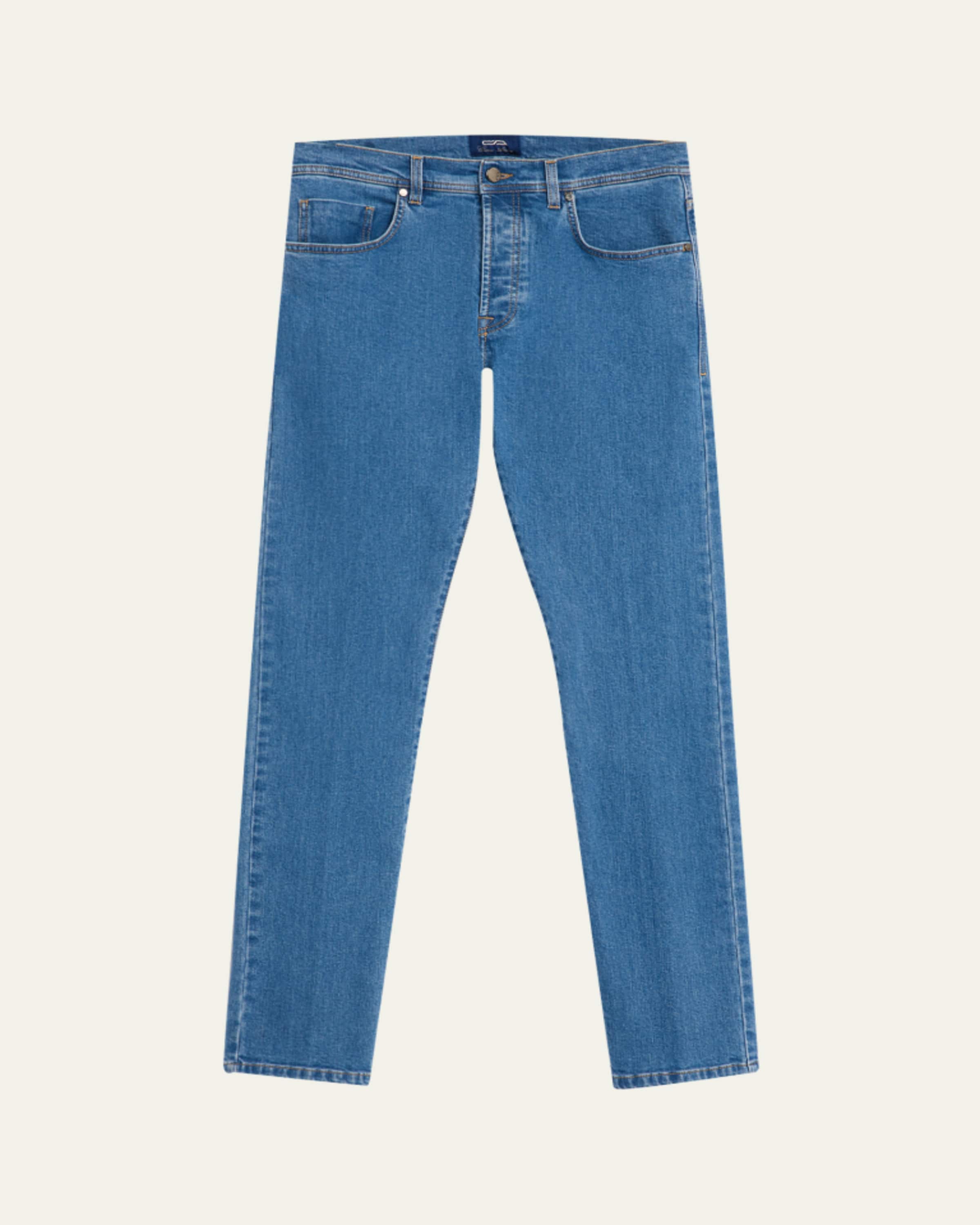 SACAI Men's Belted Double Waistband Jeans - Bergdorf Goodman