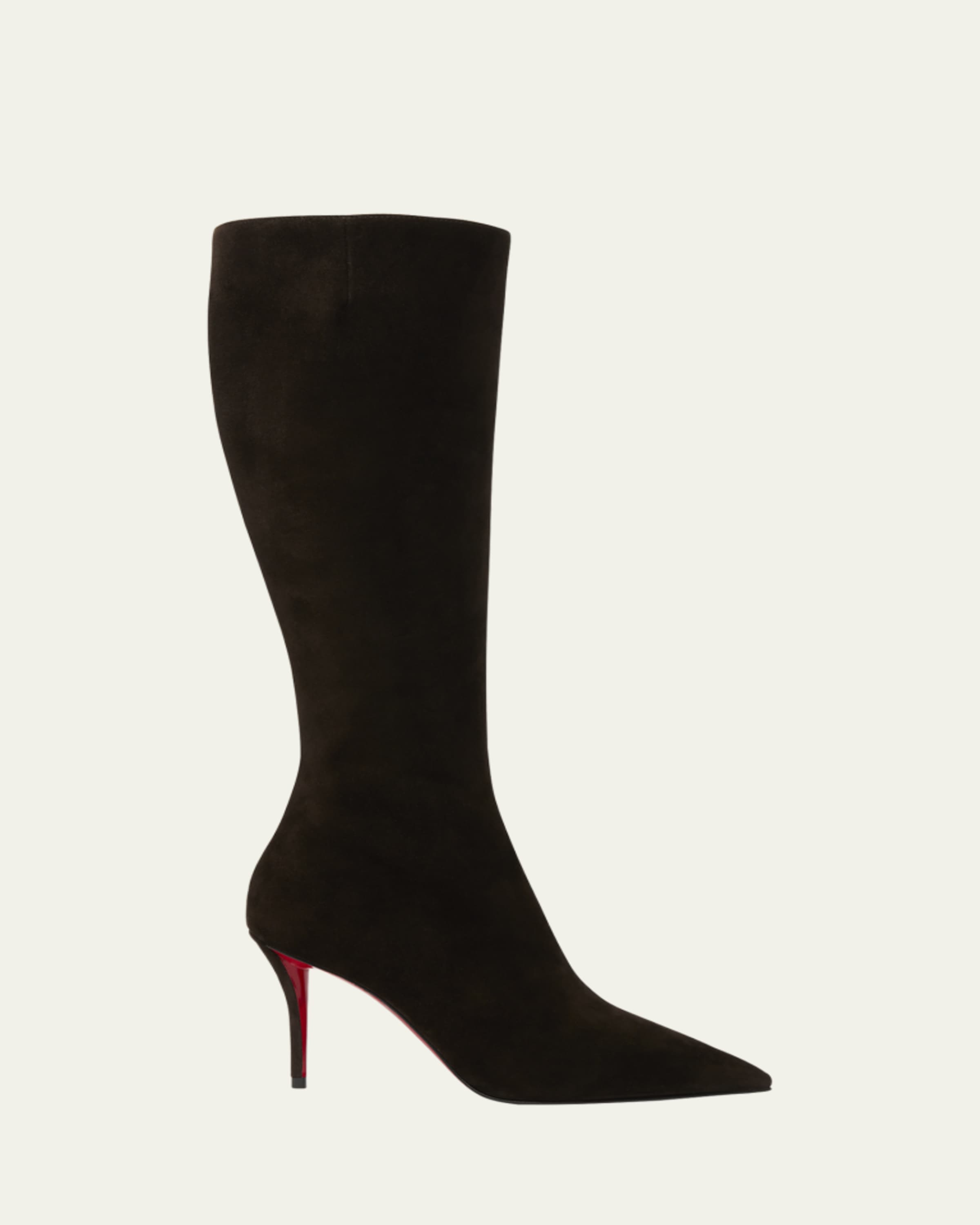 Christian Louboutin 80mm Miss Z Leather Knee-High Boots - Bergdorf
