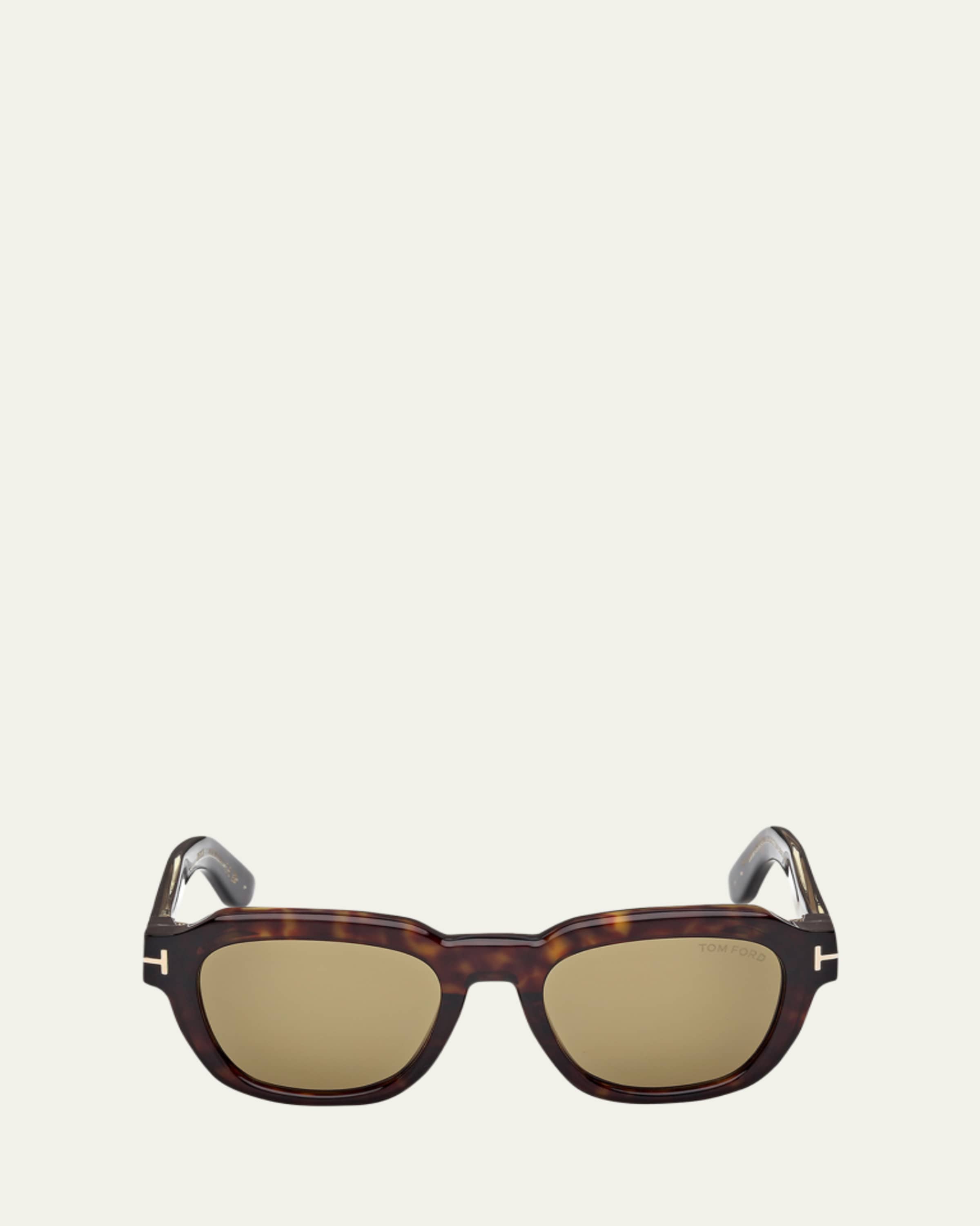 TOM FORD Men's Raoul Gradient Tortoiseshell Aviator Sunglasses