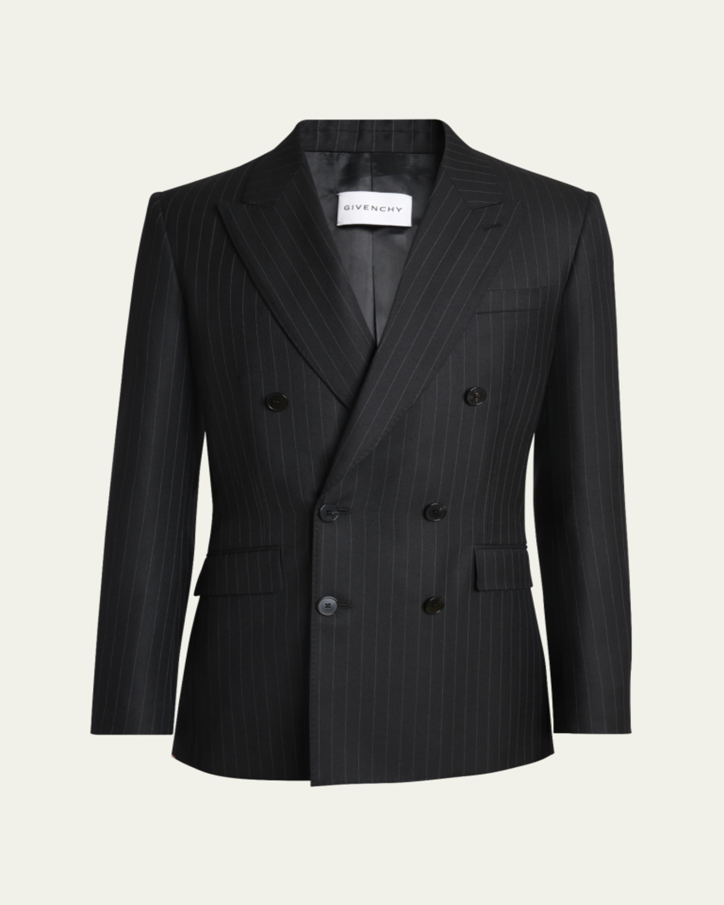 Givenchy Men's Deconstructed Wool Peak-Lapel Sport Jacket