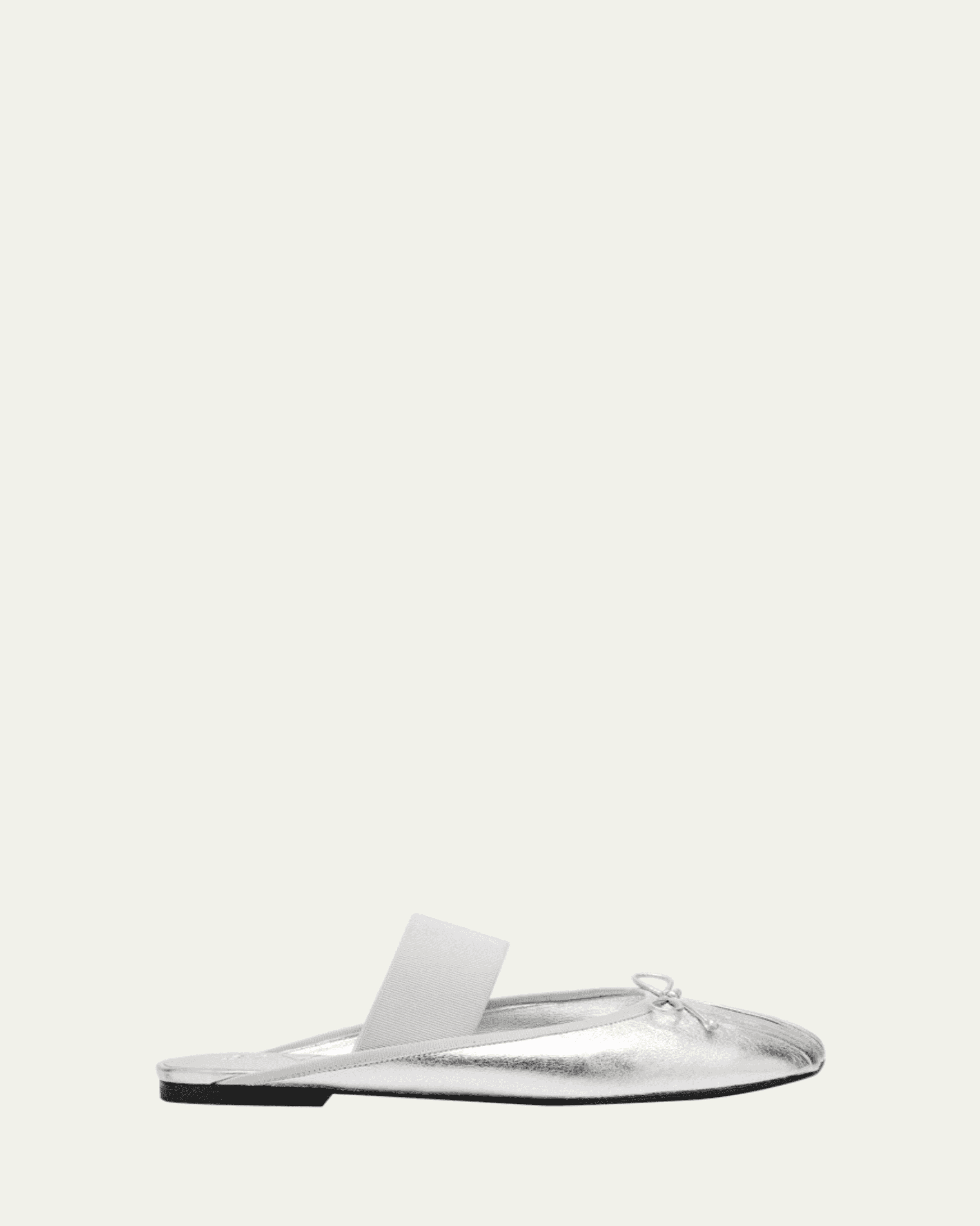 ID Knotted Leather Mary Jane Ballerina Flats