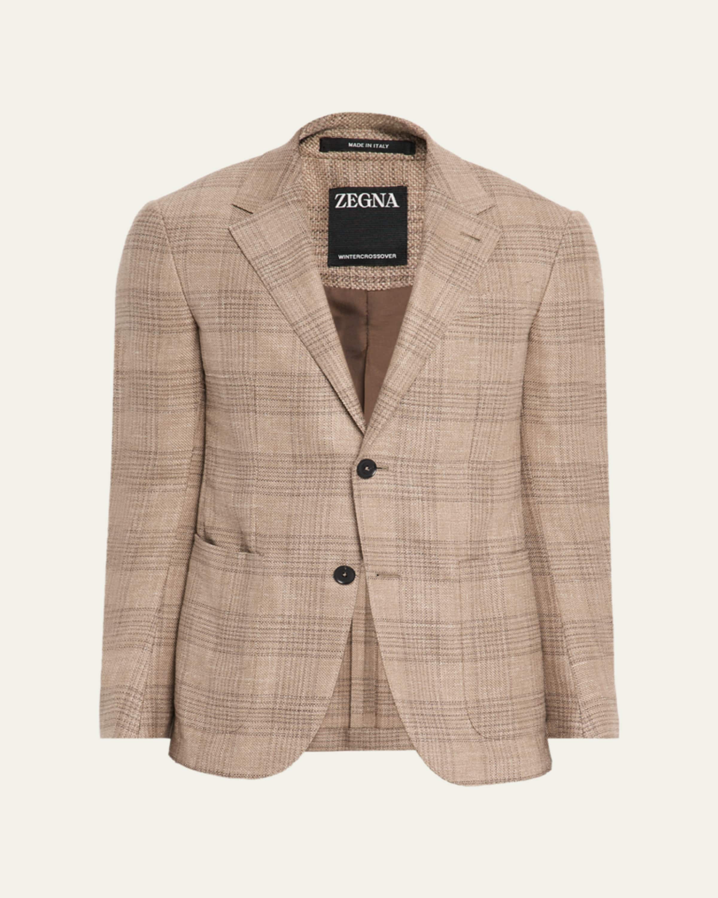 ZEGNA Men's Maxi-Plaid Woven Patch-Pocket Sport Coat - Bergdorf
