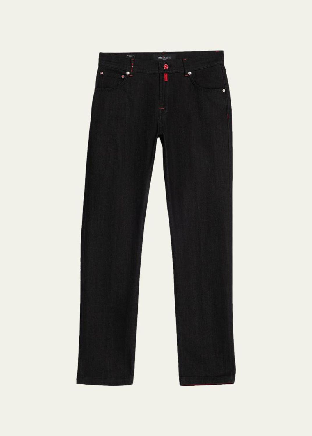 Kiton Men's Dark Wash Straight-Fit Jeans - Bergdorf Goodman