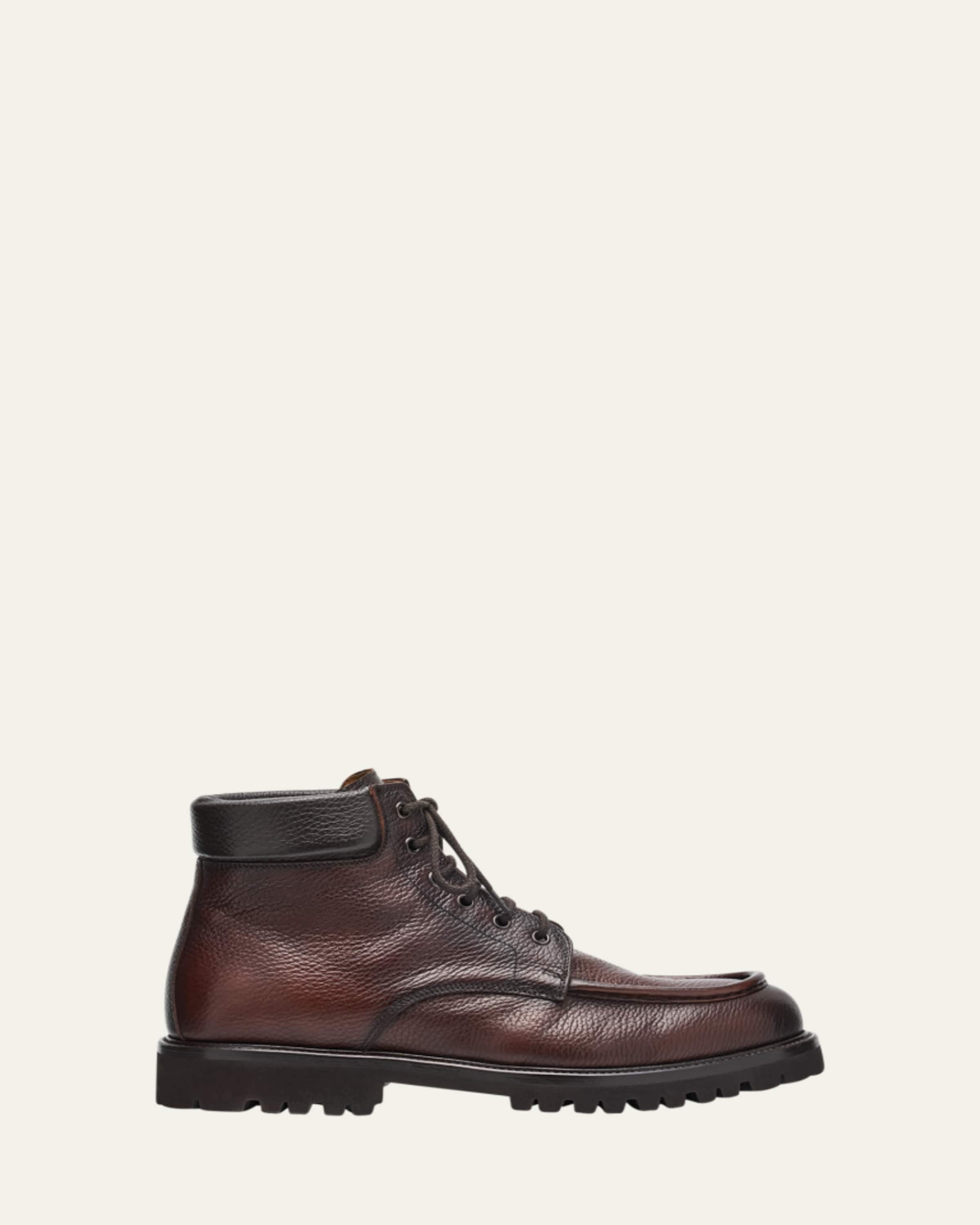 ZEGNA Men's Triple Stitch™ Vetta Suede Boots - Bergdorf Goodman