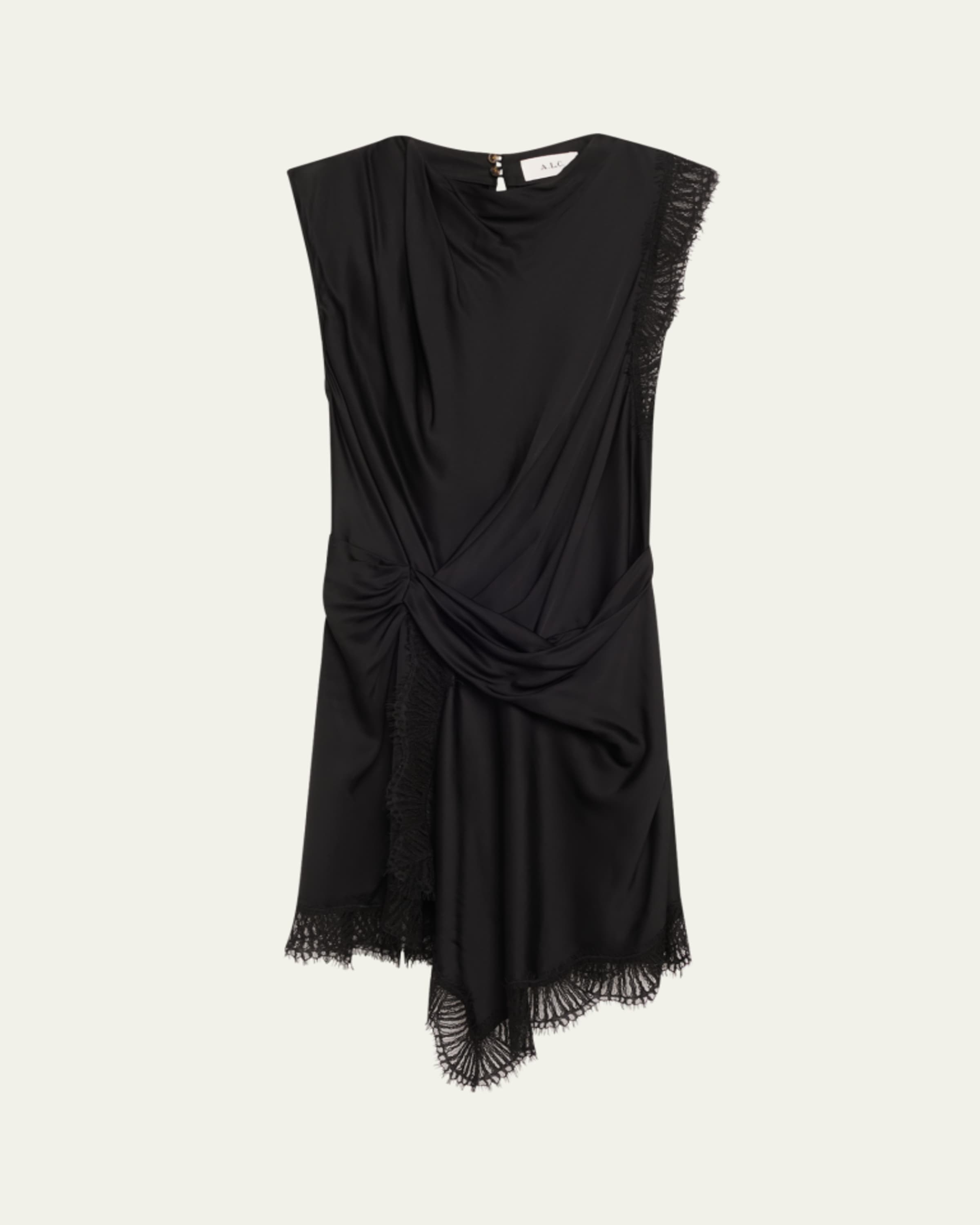 cinq a sept sheryl tailored crystal button mini dress Cinq a Sept Sheryl Tailored Crystal-Button Mini Dress