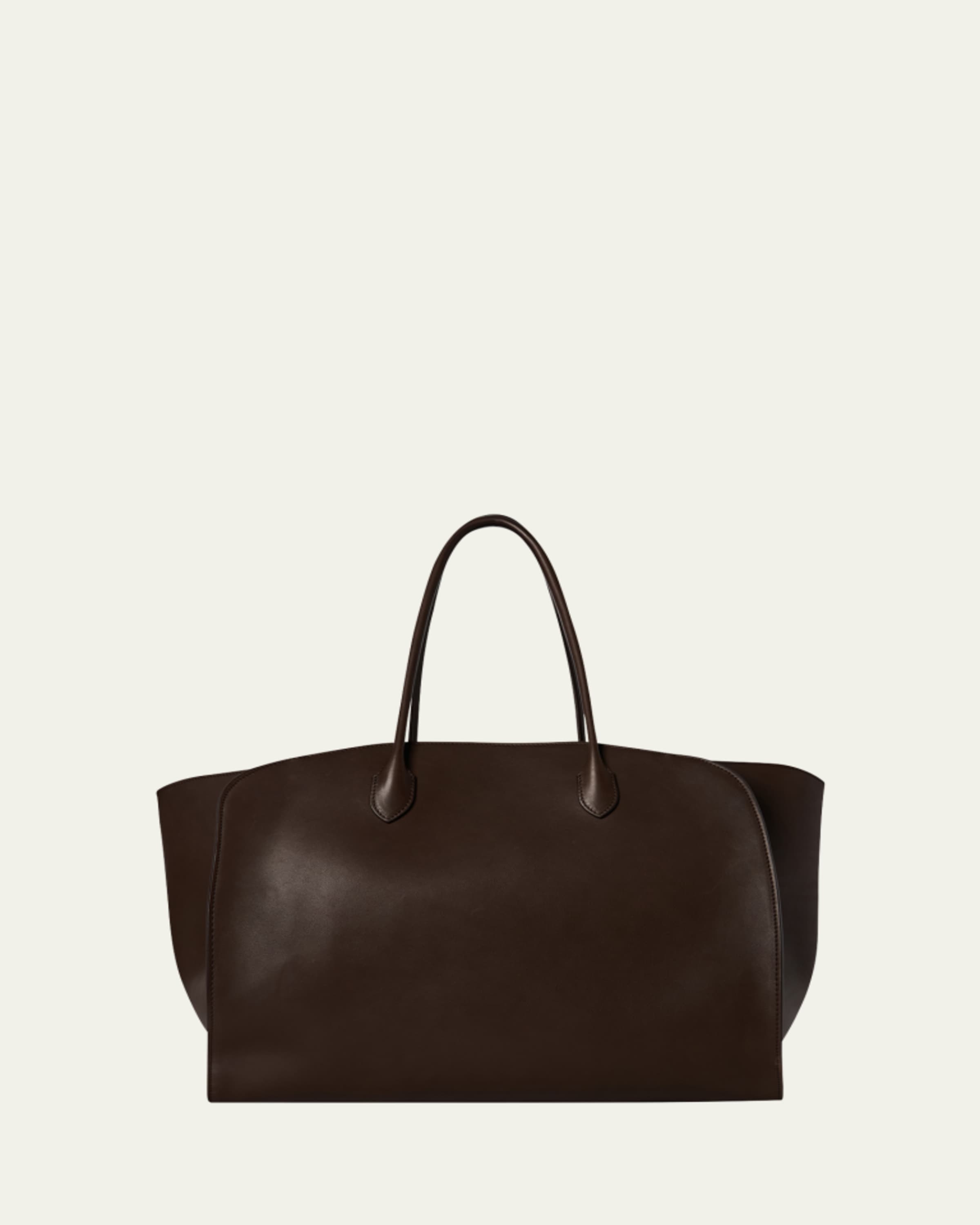 Peggy Clutch Shoulder Bag in Saddle Leather