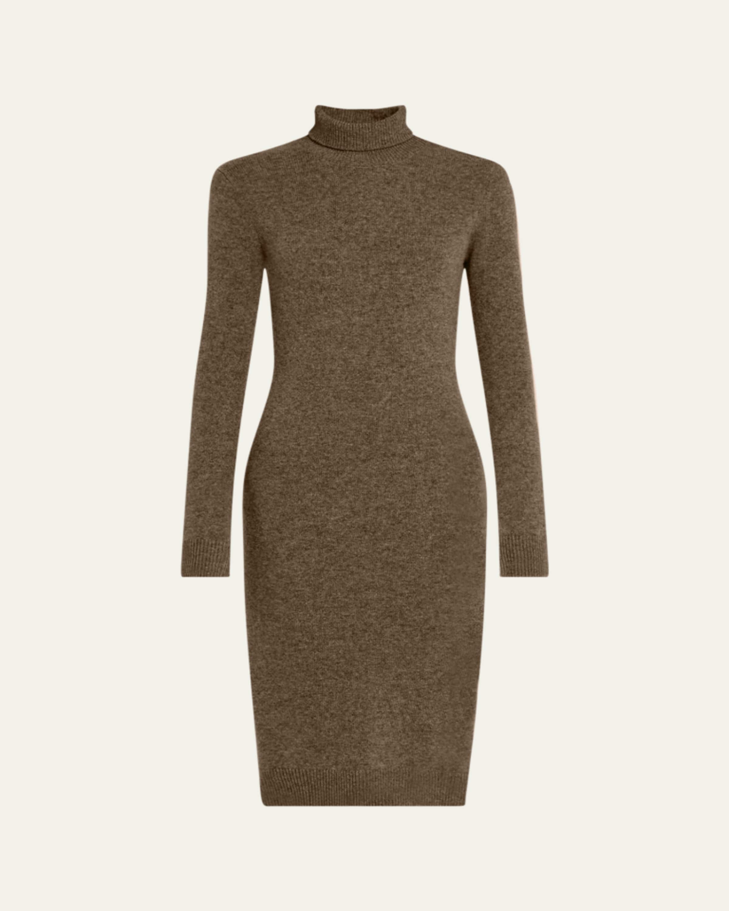 vince elbow sleeve turtleneck midi dress Black Elbow Sleeve Turtleneck Dress