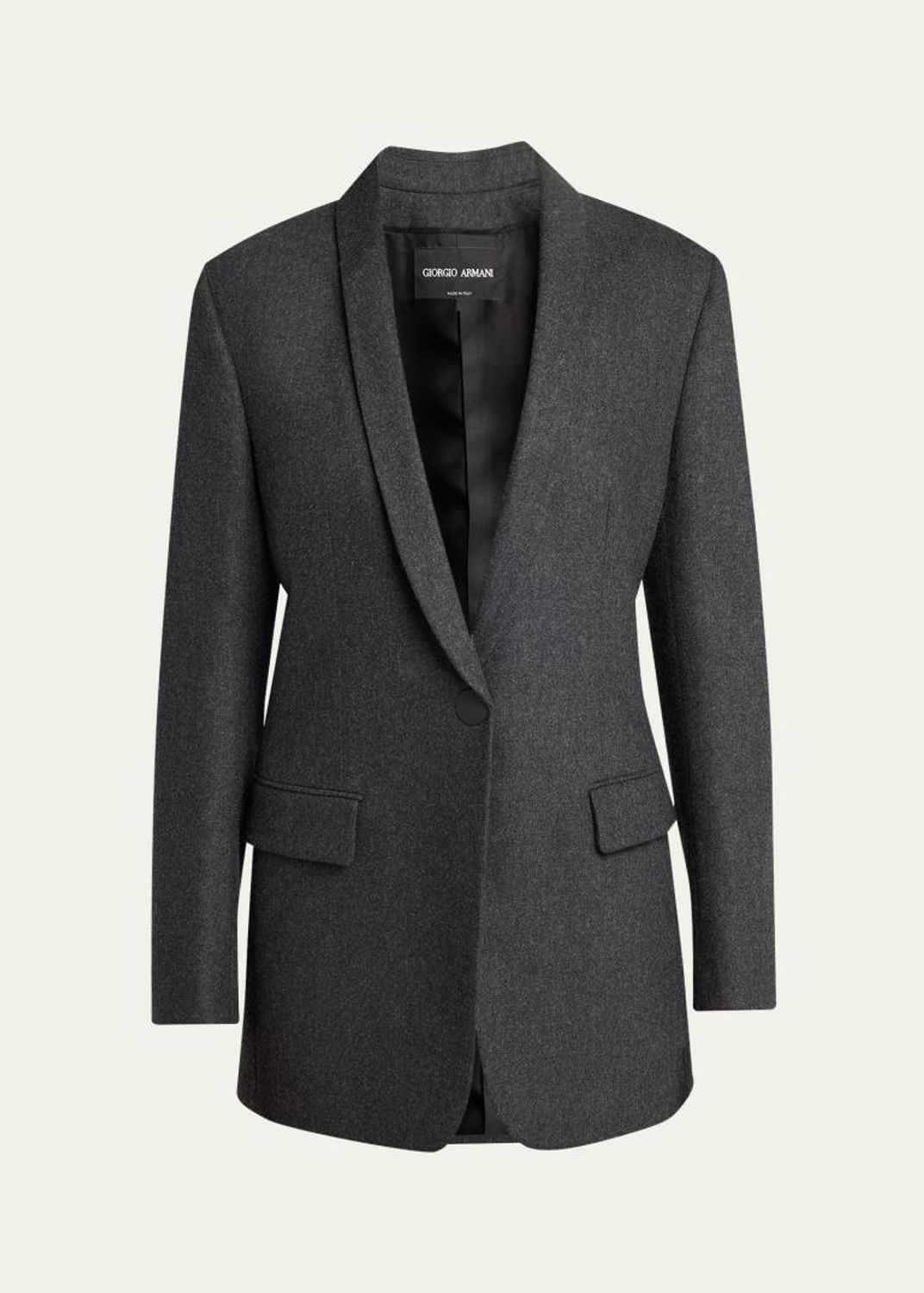 Giorgio Armani Virgin Wool Single-Breasted Blazer - Bergdorf Goodman