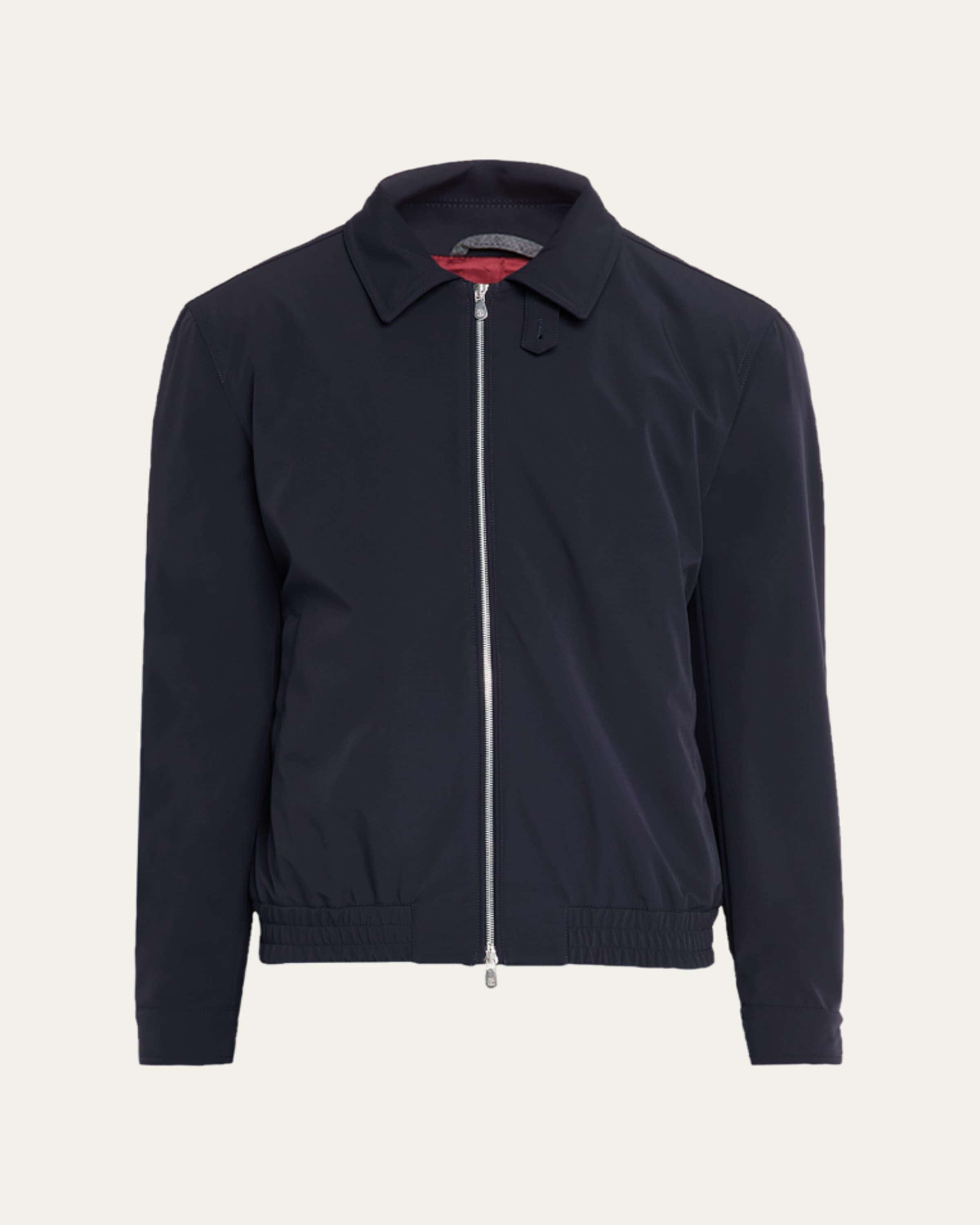 Brunello Cucinelli Men's Cotton Full-Zip Cardigan Sweatshirt