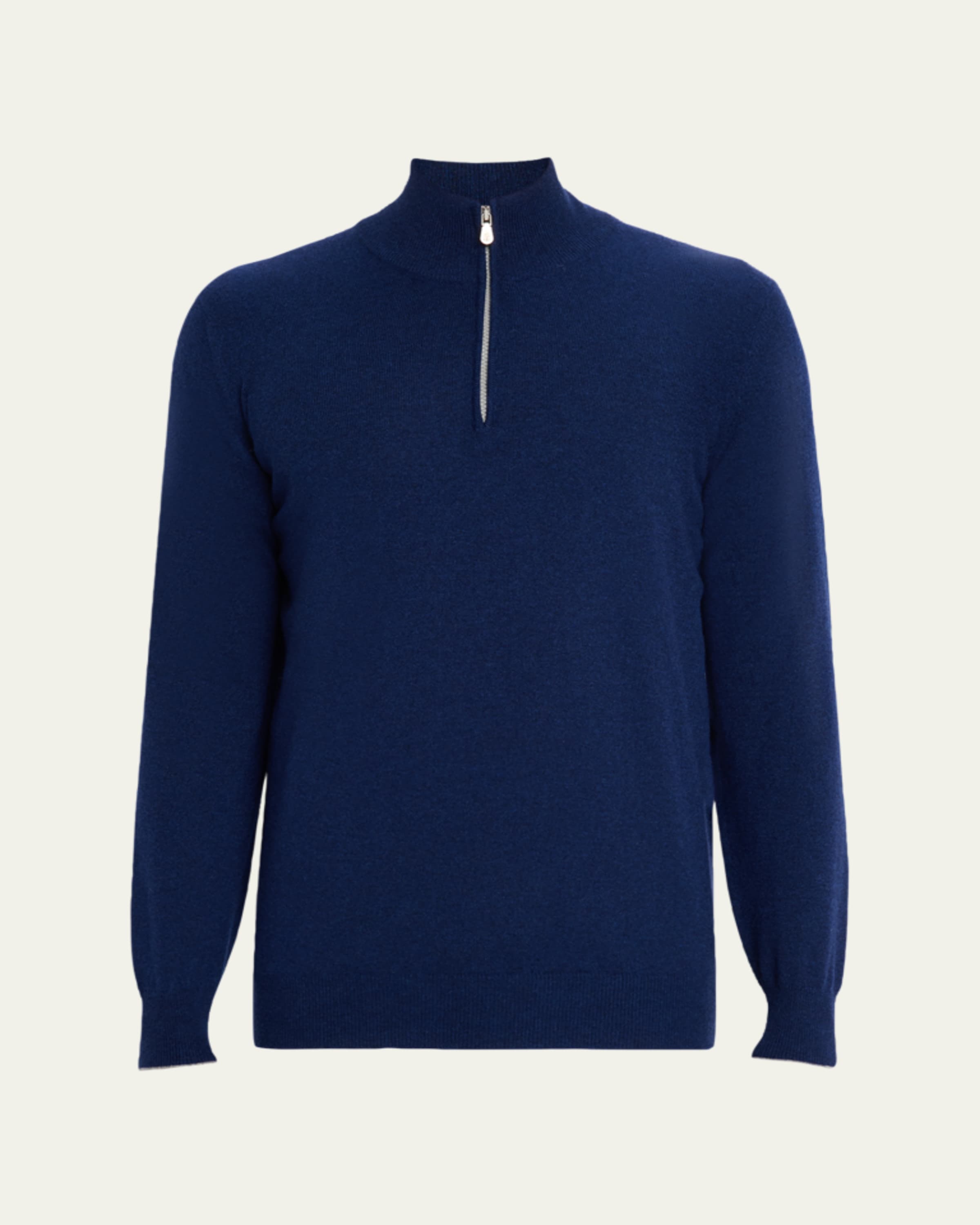 Brunello Cucinelli Men's Silk and Cotton Long-Sleeve T-Shirt