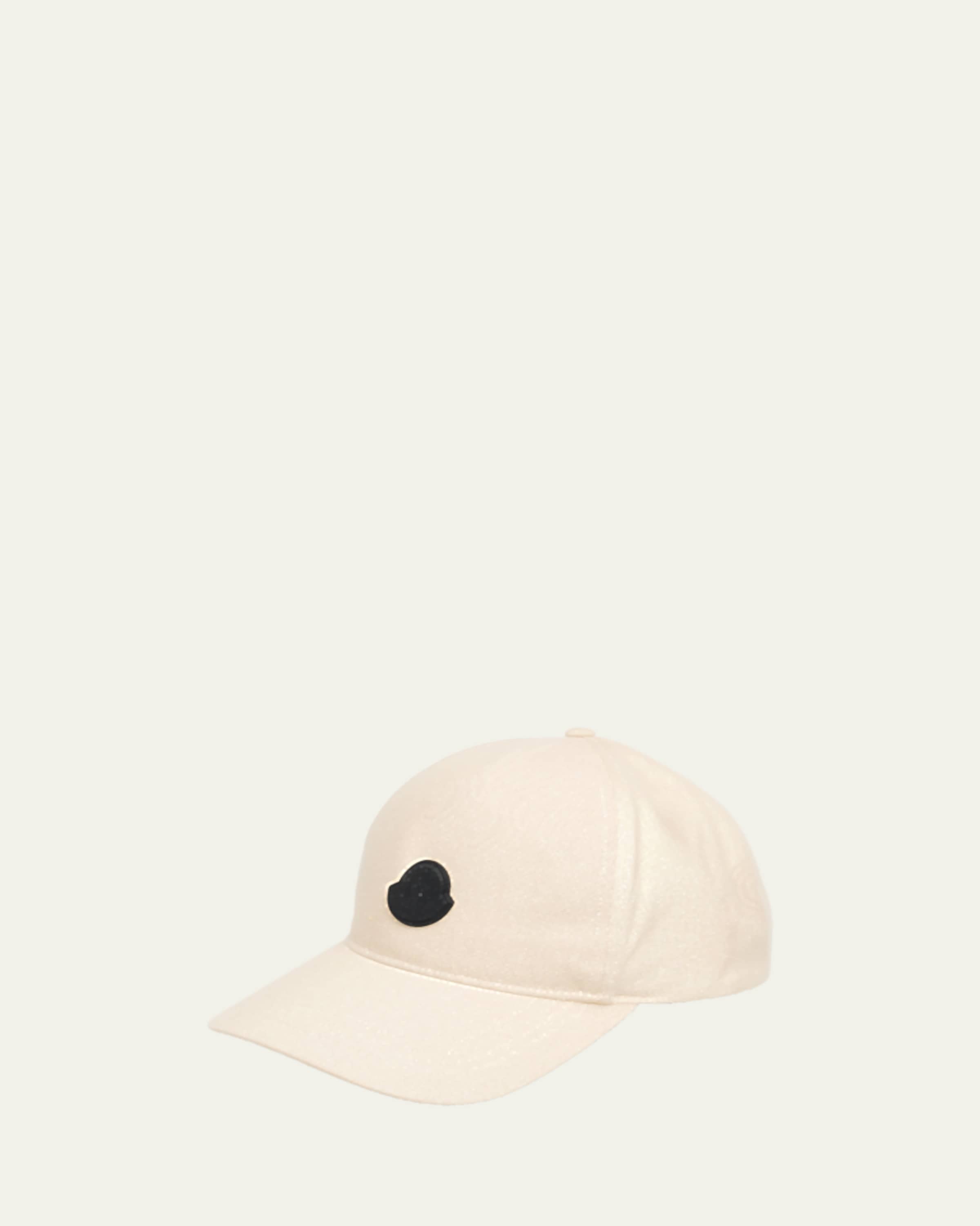 Amiri Men's Denim MA Quad Baseball Cap with Leather Bill