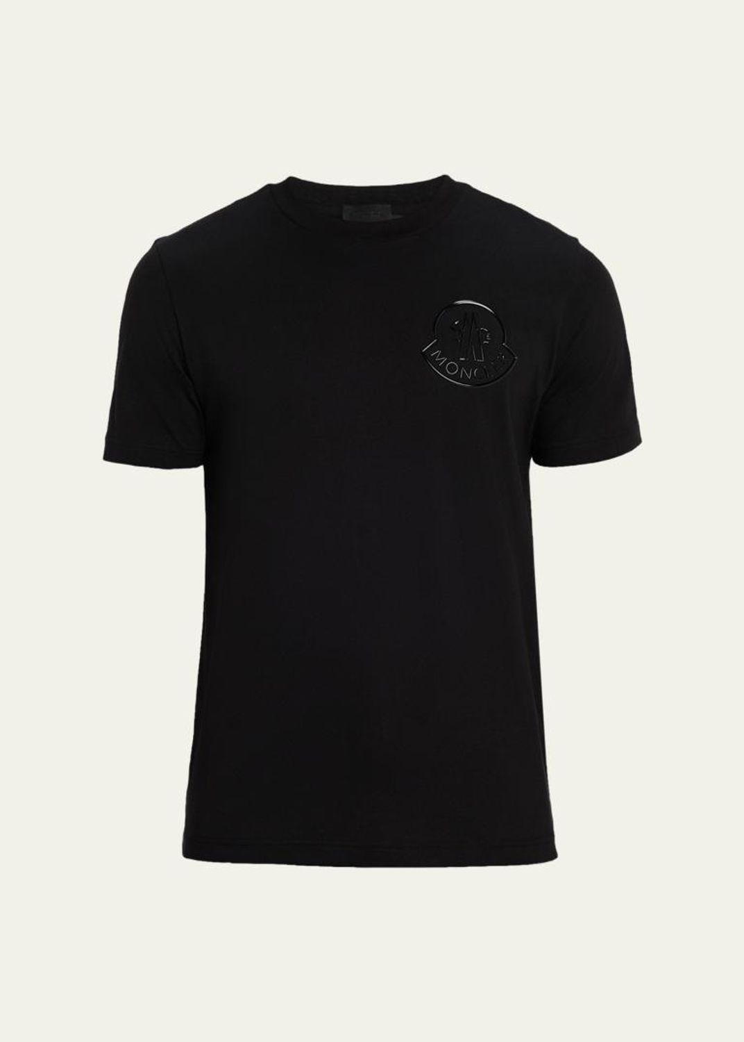 Moncler Men's Washed Cotton Logo T-Shirt - Bergdorf Goodman